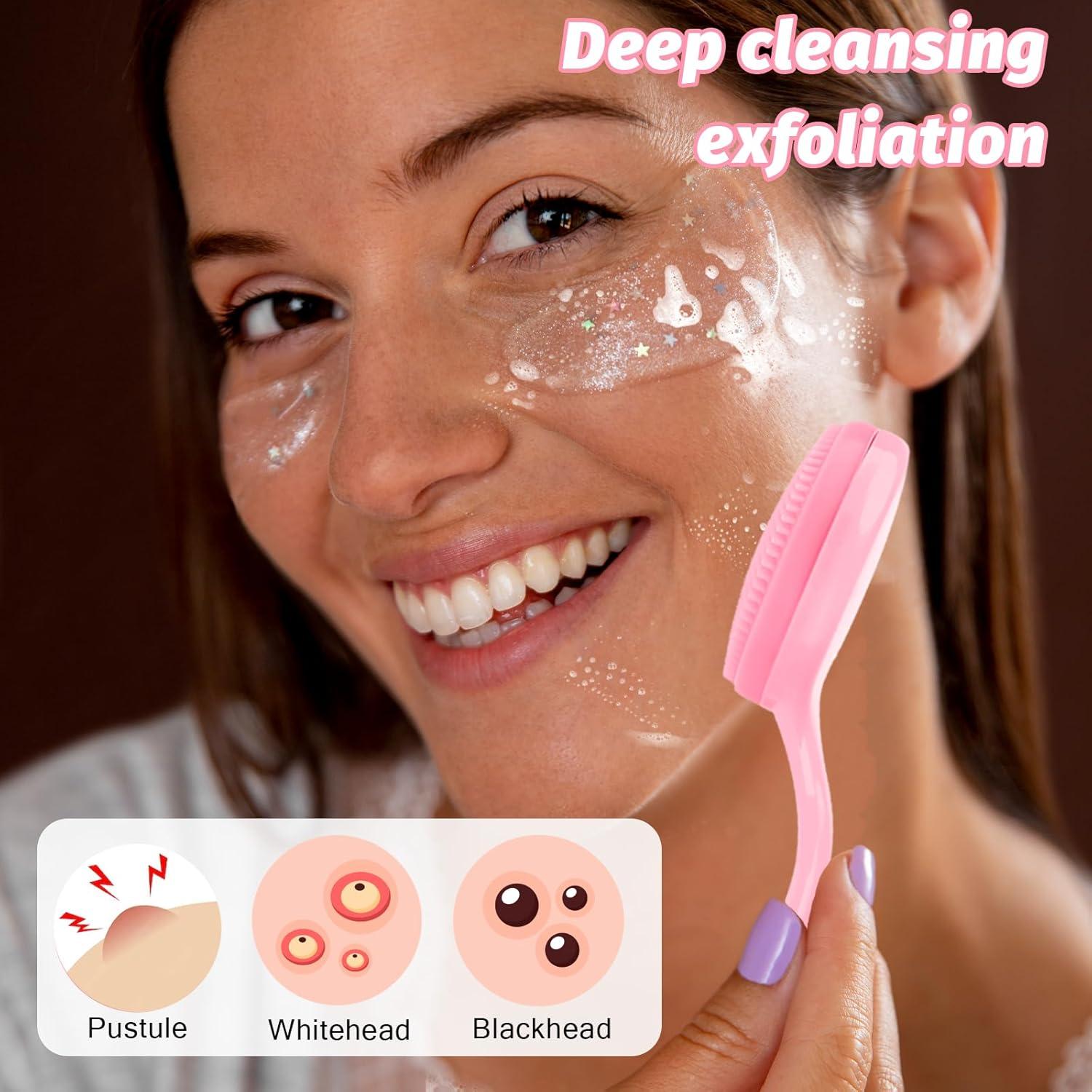 Paquete de 2 cepillos de limpieza facial de silicona DIVINA VITAE