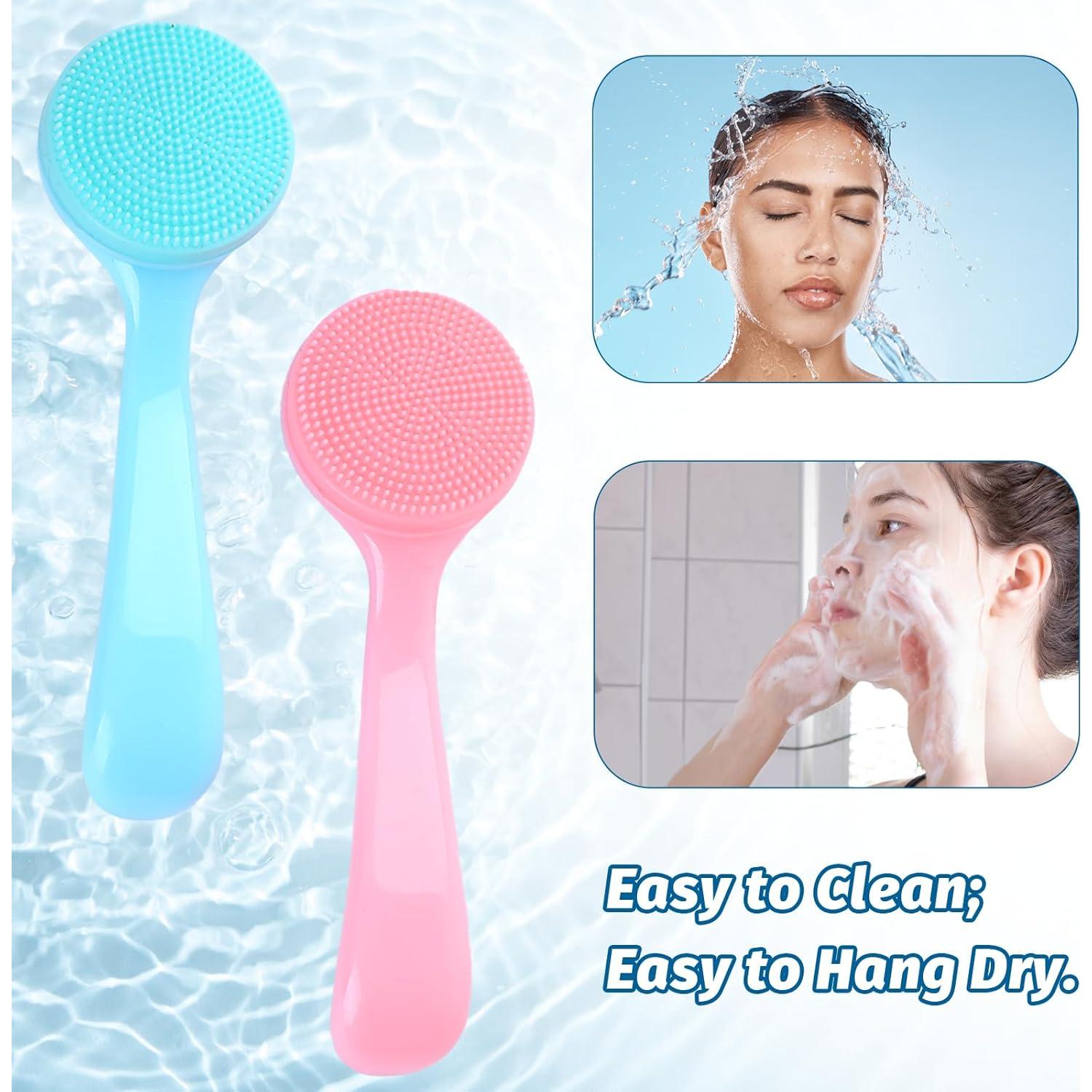 Paquete de 2 cepillos de limpieza facial de silicona DIVINA VITAE