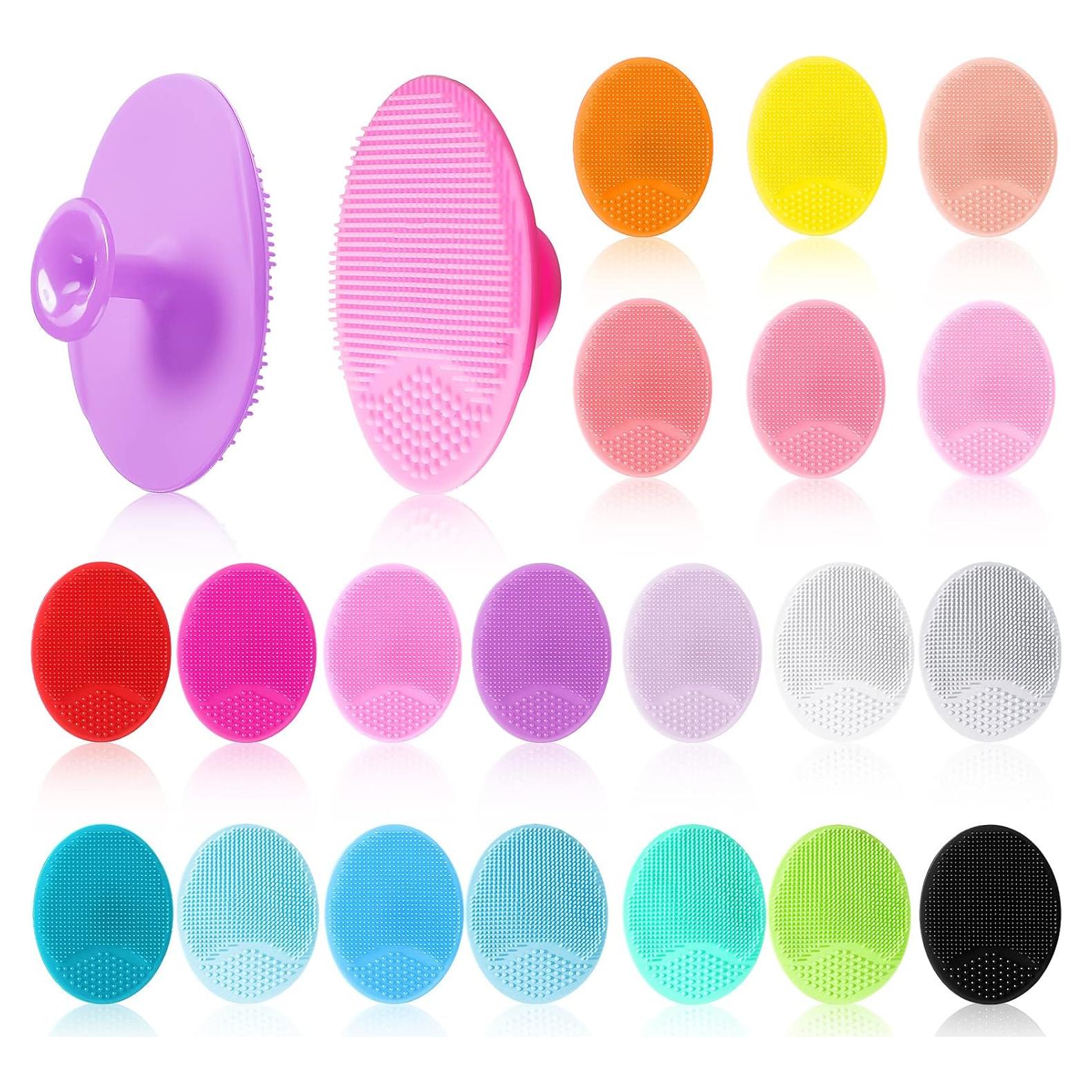 Paquete de 20 cepillos exfoliantes de silicona Nuogo