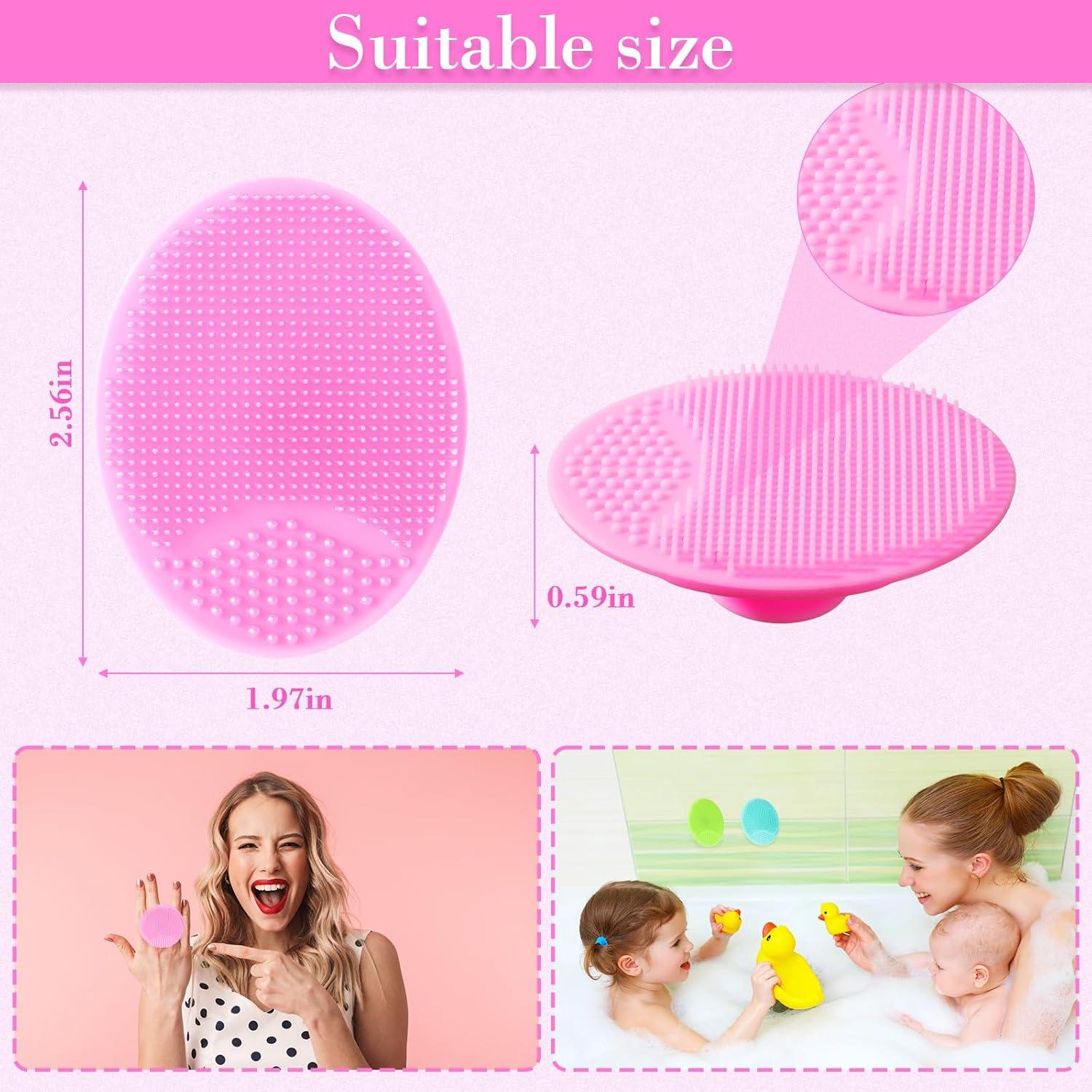 Paquete de 20 cepillos exfoliantes de silicona Nuogo