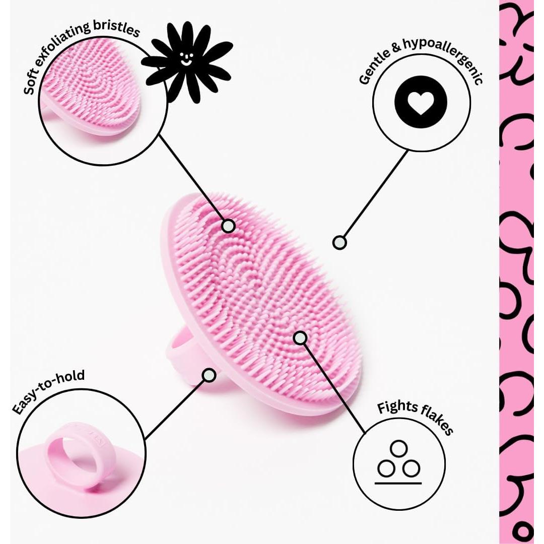 Cepillo Facial Exfoliante Boie USA Rosa - Hipoalergénico y Duradero