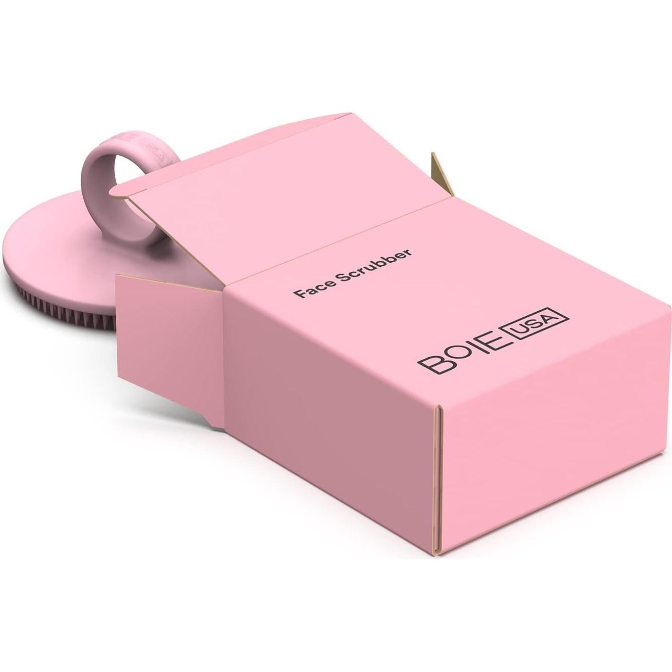 Cepillo Facial Exfoliante Boie USA Rosa - Hipoalergénico y Duradero