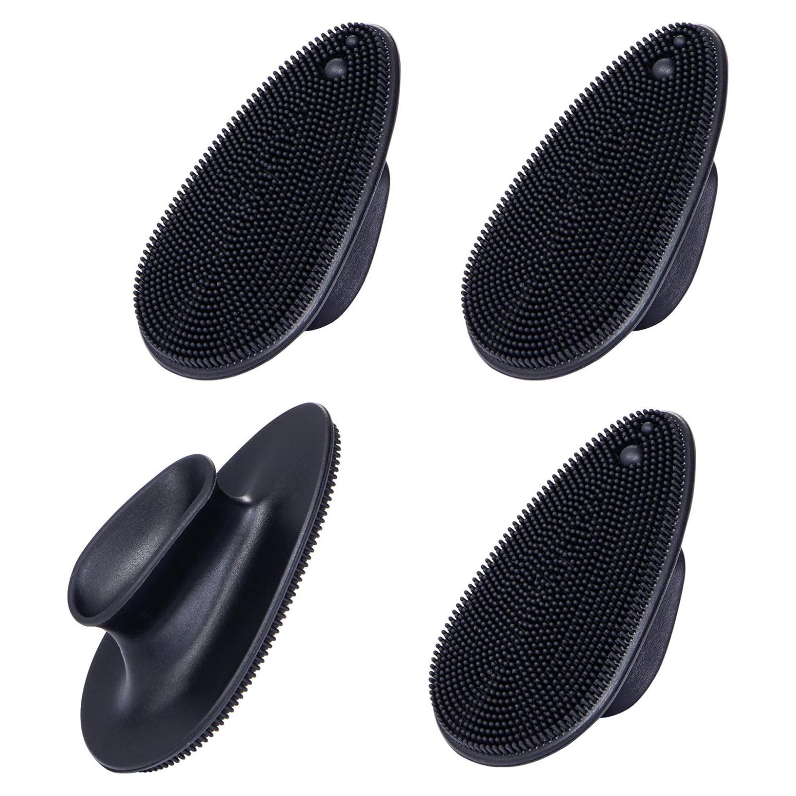 Paquete de 4 cepillos de silicona Beomeen para limpieza facial