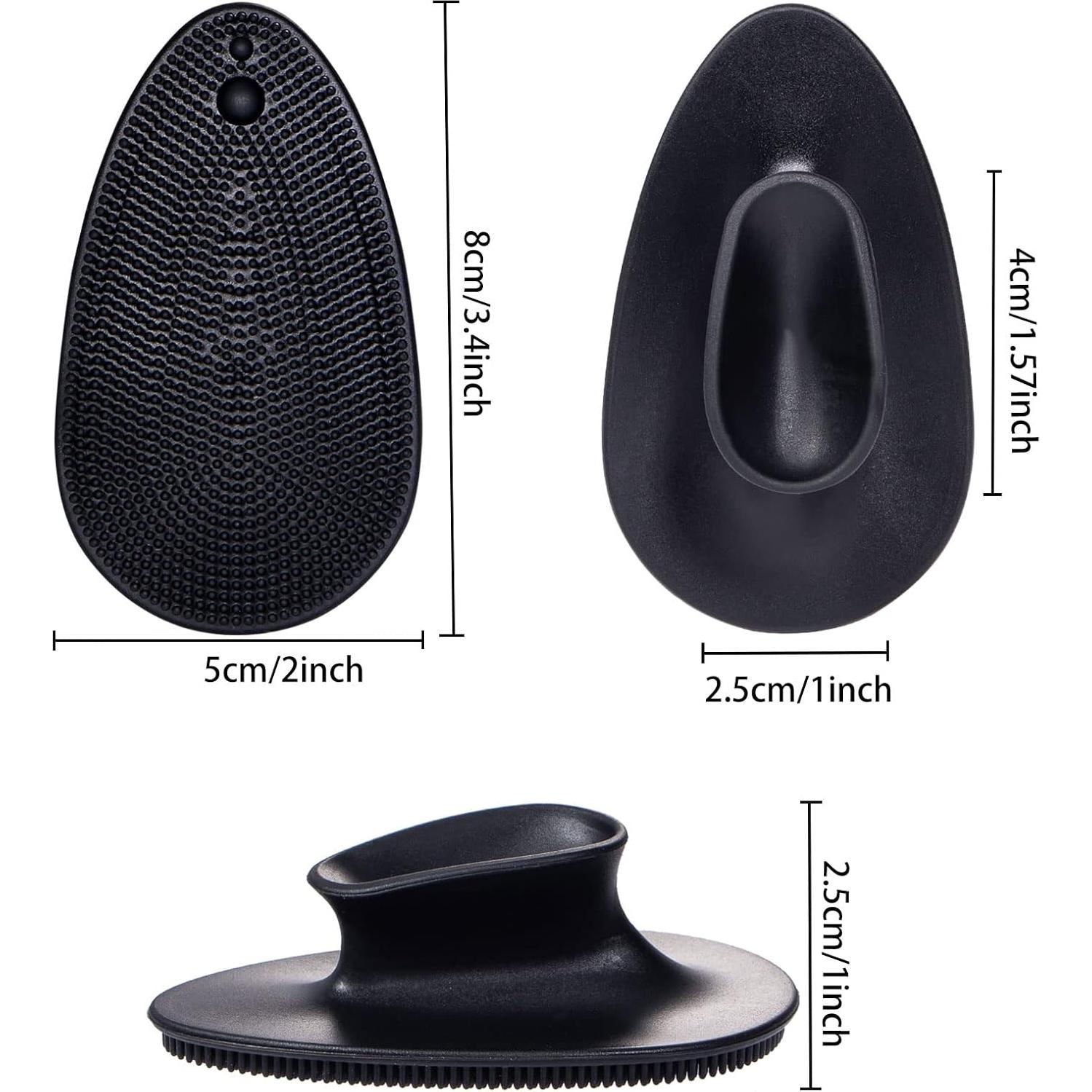 Paquete de 4 cepillos de silicona Beomeen para limpieza facial