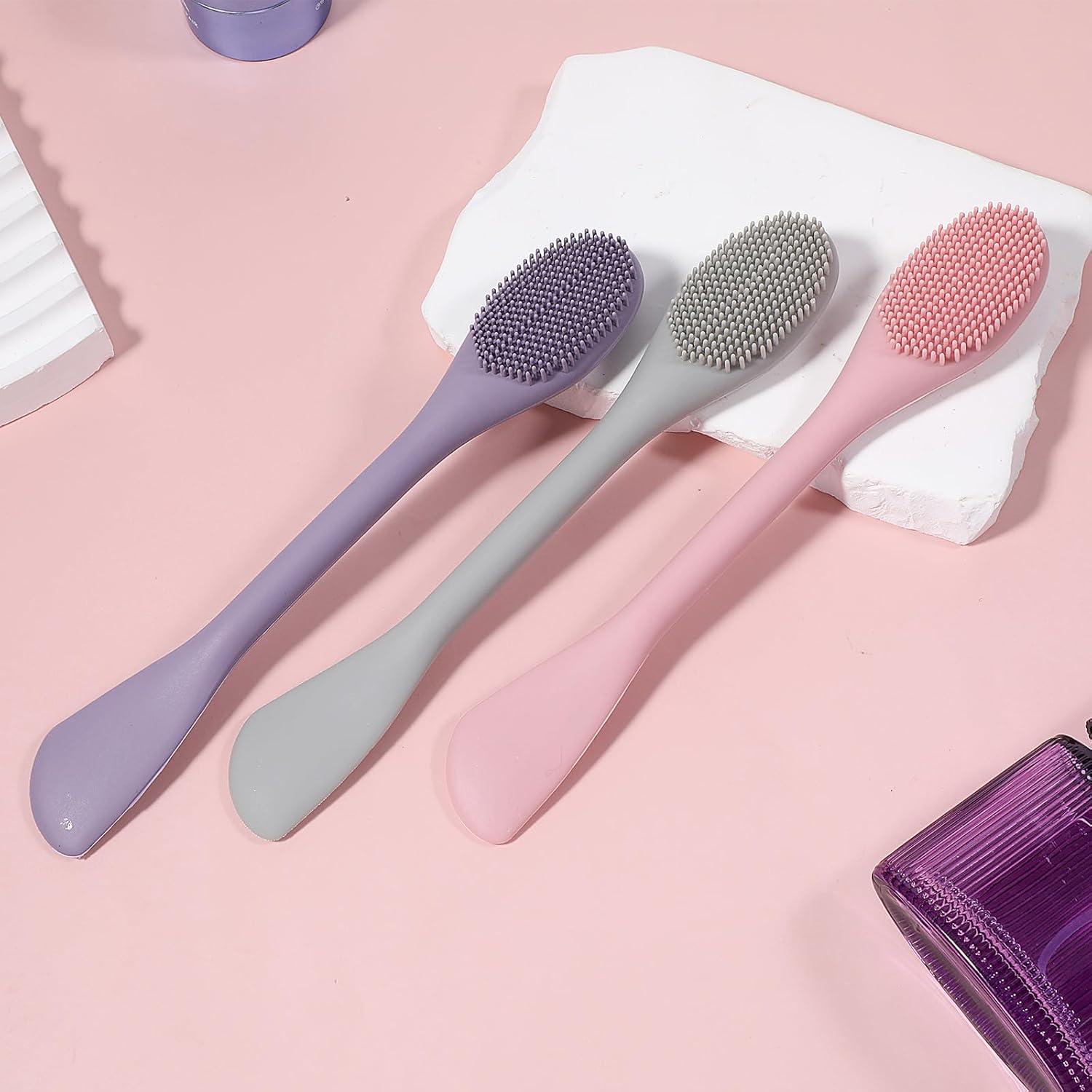 Set de 3 Cepillos Faciales de Silicona Bruislard 17.5cm