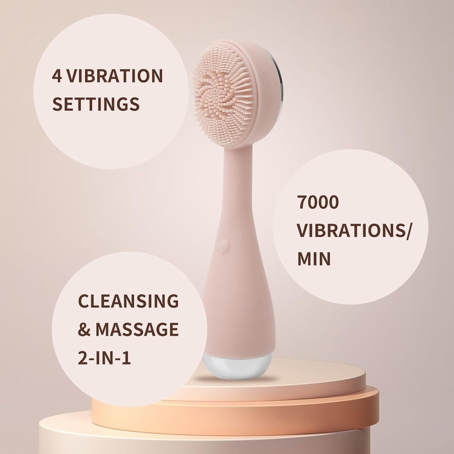 Cepillo Facial de Silicona Vaomts - Limpieza Profunda y Exfoliación