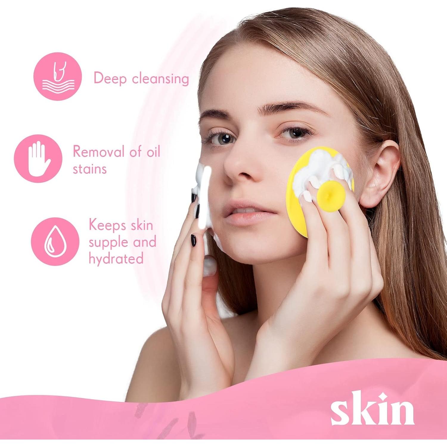 Juego de 100 Cepillos Faciales de Silicona Roshtia - 20 Colores