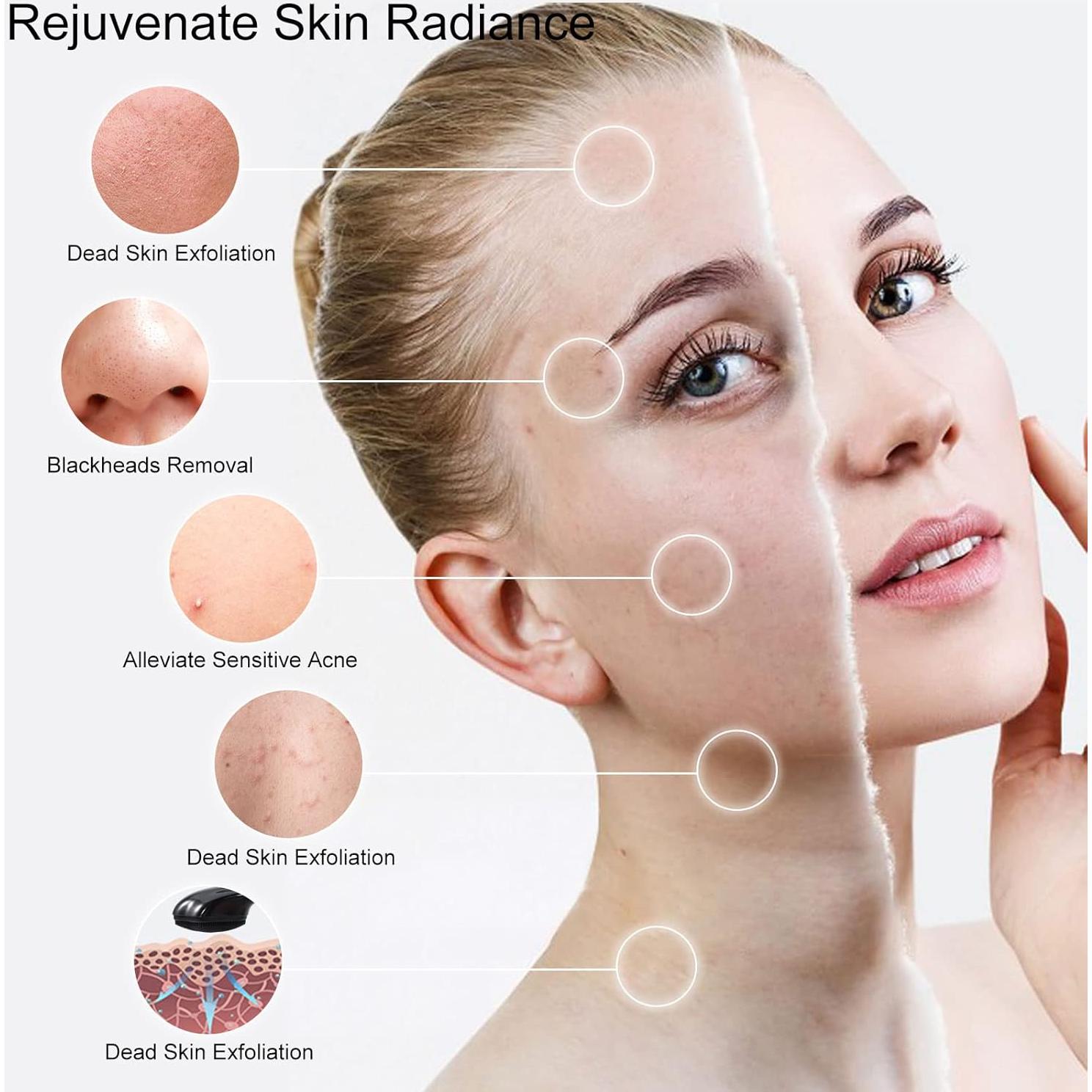 3 Cepillos Faciales de Silicona Ooloveminso para Exfoliar