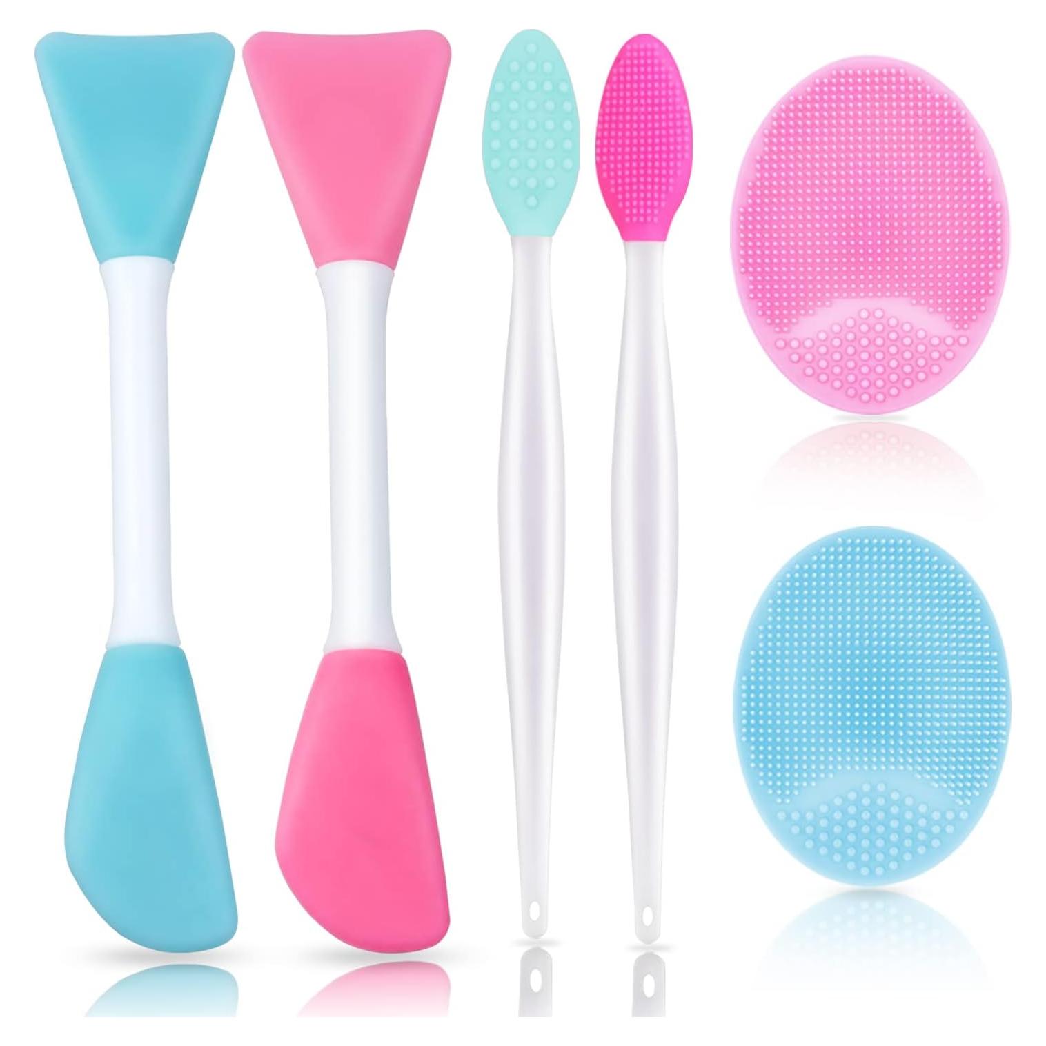 Juego de 6 Brochas de Silicona para Limpieza Facial Namgznso