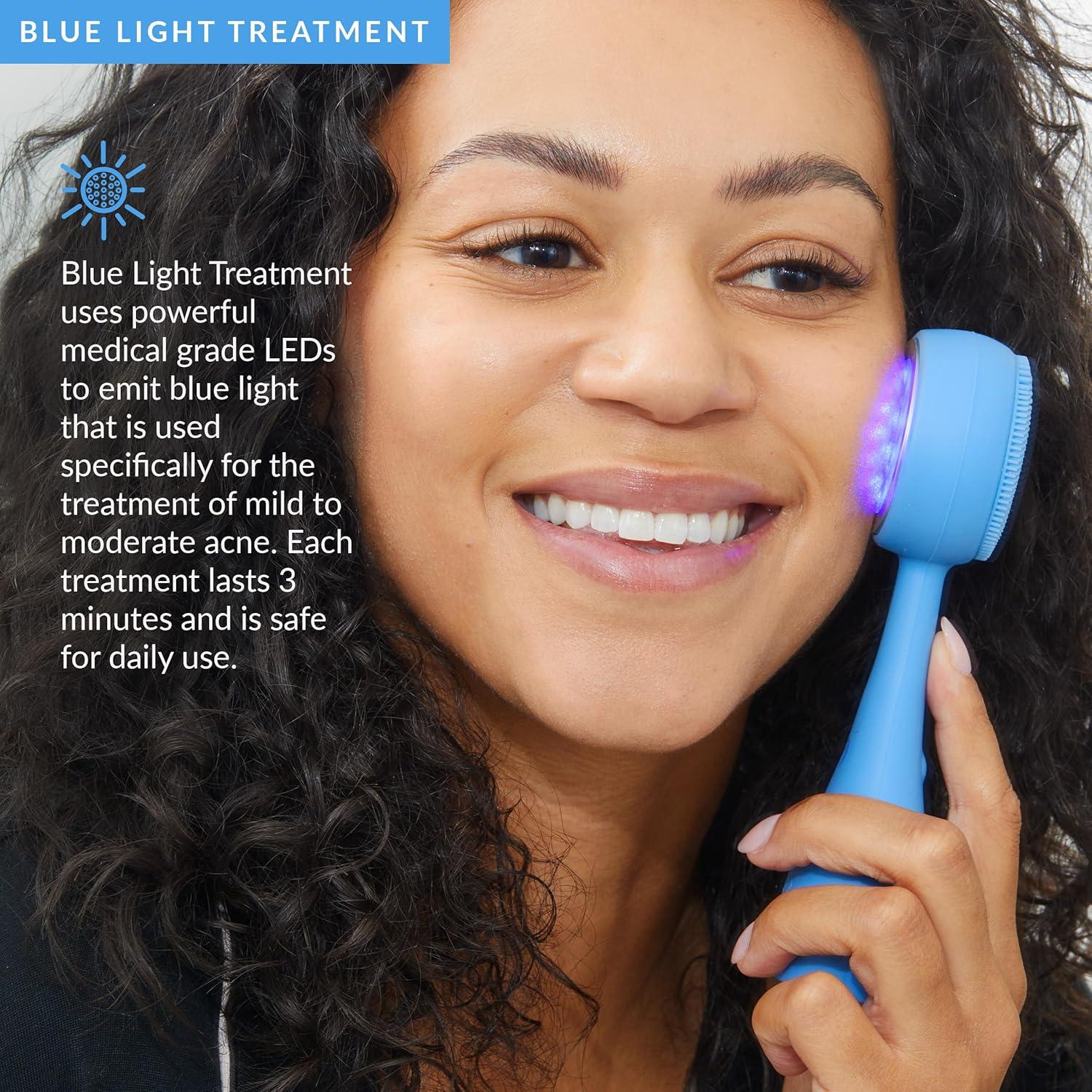 Cepillo Facial PMD Beauty - Limpieza Inteligente con Luz Azul