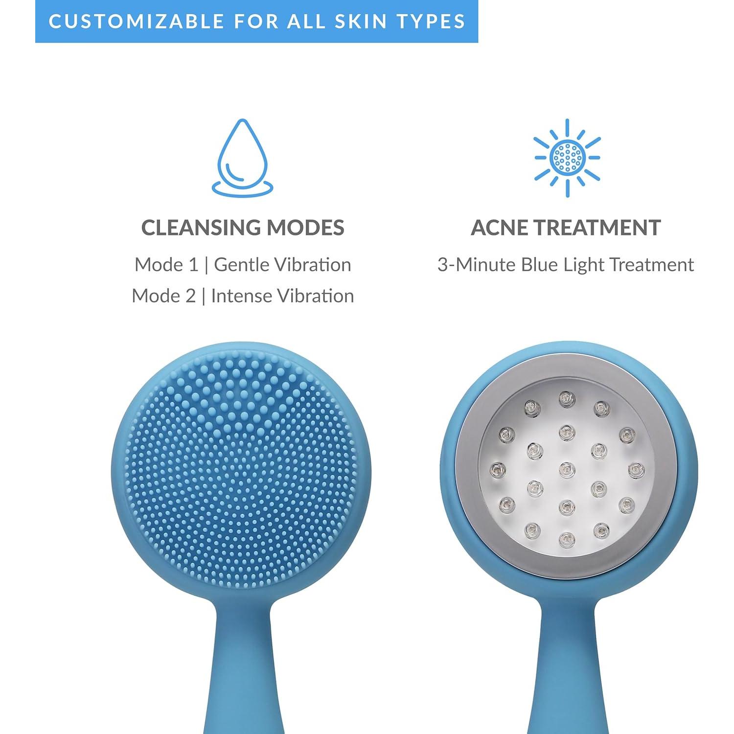 Cepillo Facial PMD Beauty - Limpieza Inteligente con Luz Azul