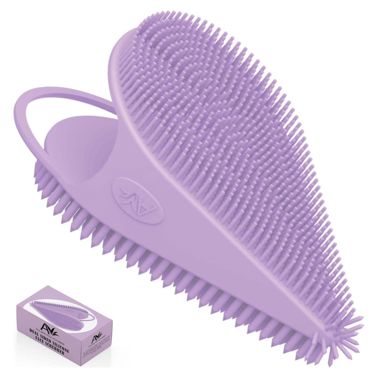 Exfoliador Facial de Silicona Avilana - Doble Cara - Lavanda