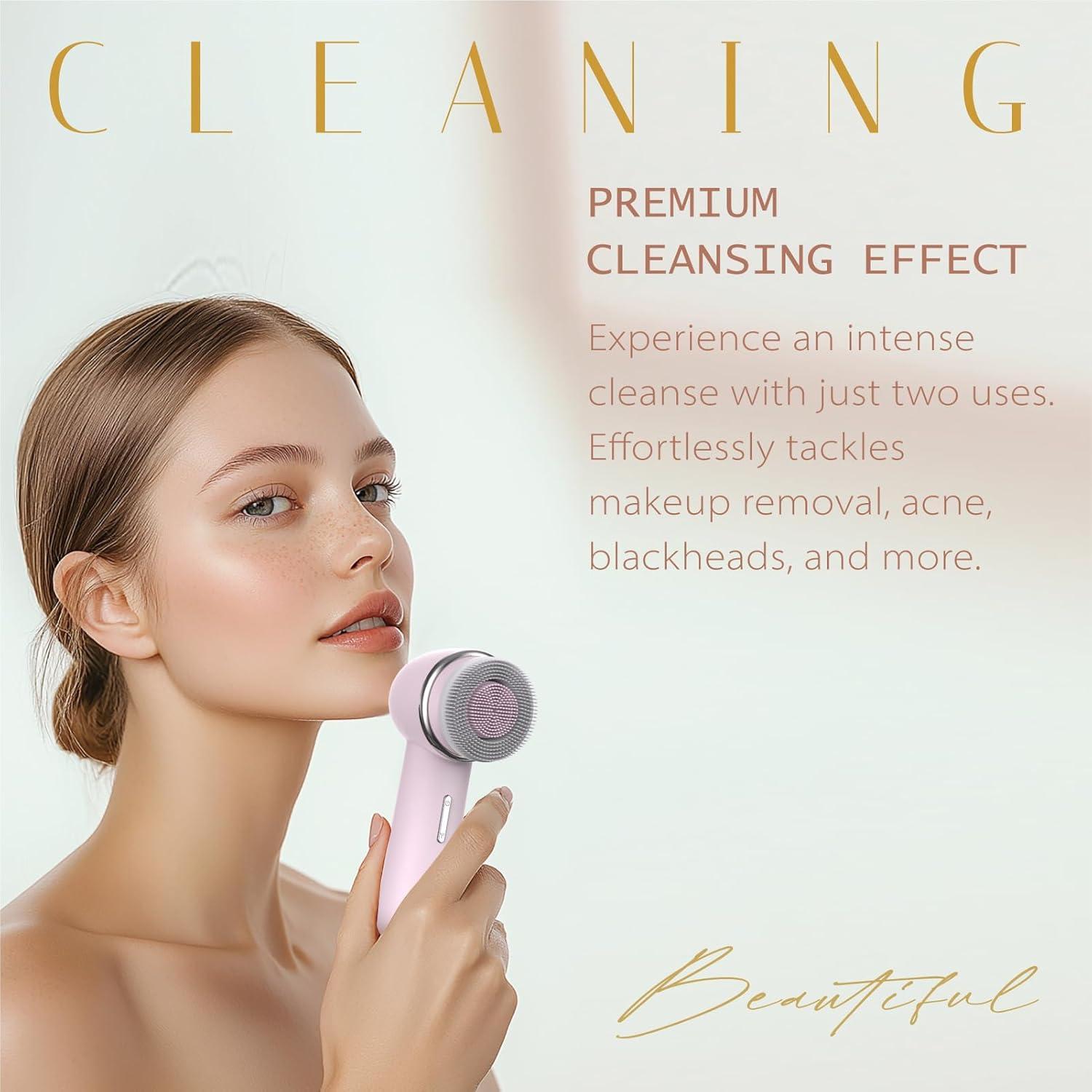 Cepillo Facial Eléctrico Eliteshine FCD4 Rosa Recargable