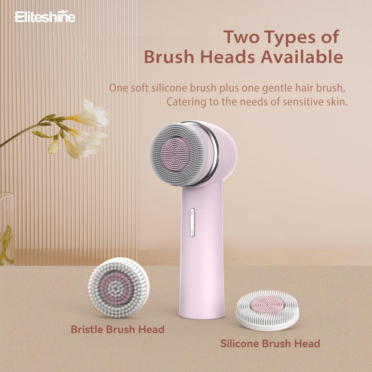 Cepillo Facial Eléctrico Eliteshine FCD4 Rosa Recargable