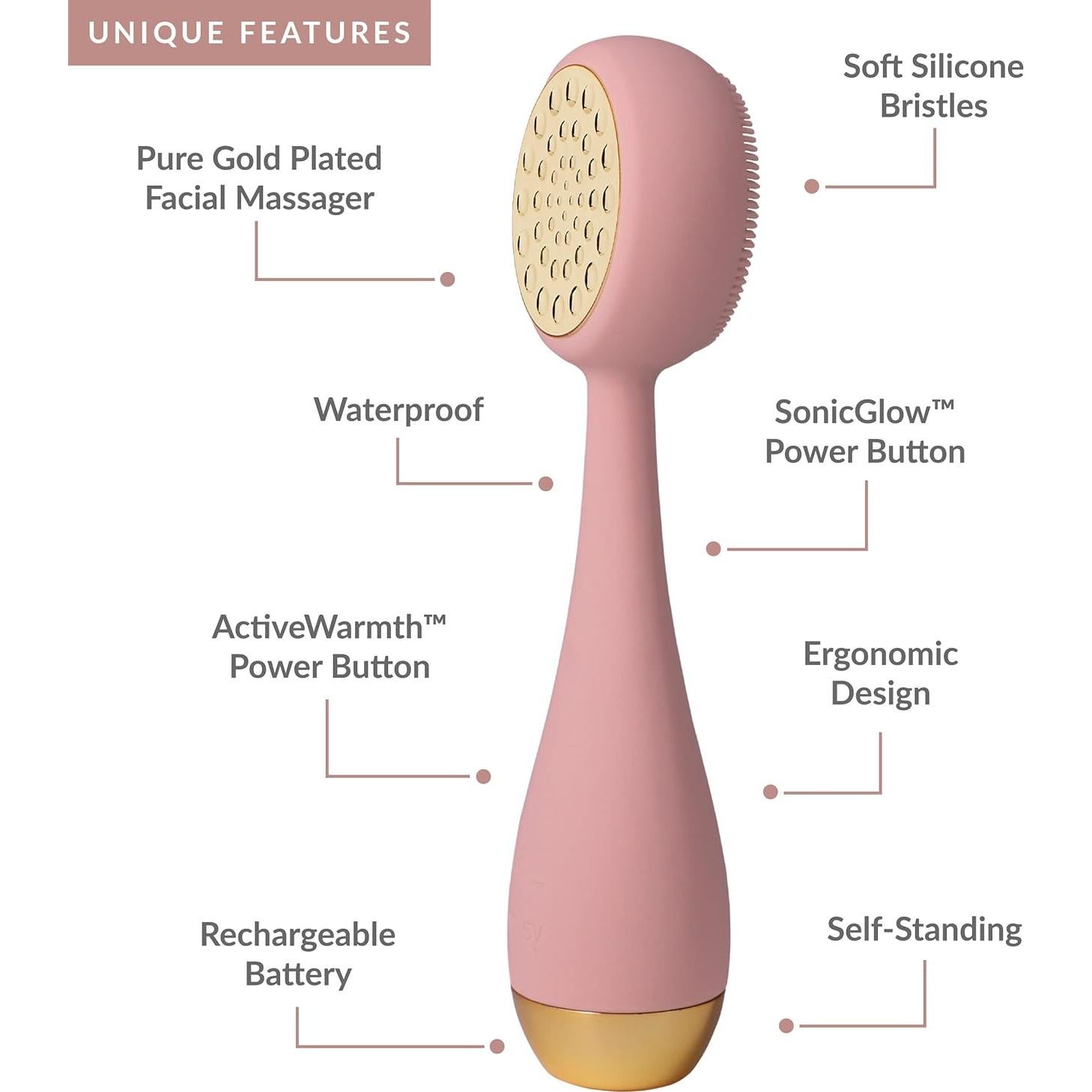 Dispositivo de Limpieza Facial PMD Beauty Clean Pro Gold - Oro 24K