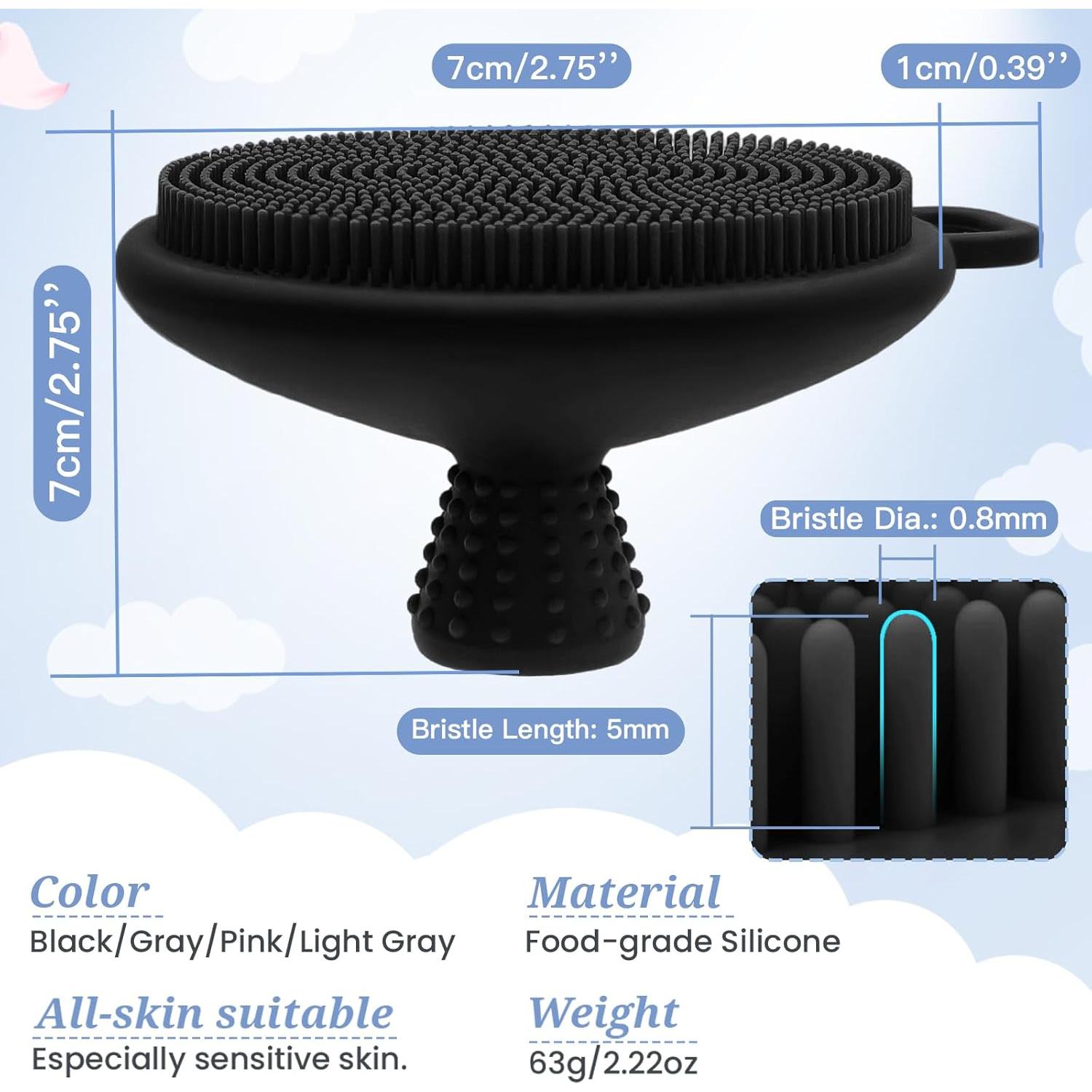 Exfoliador Facial de Silicona GEENOA con Mango Antideslizante