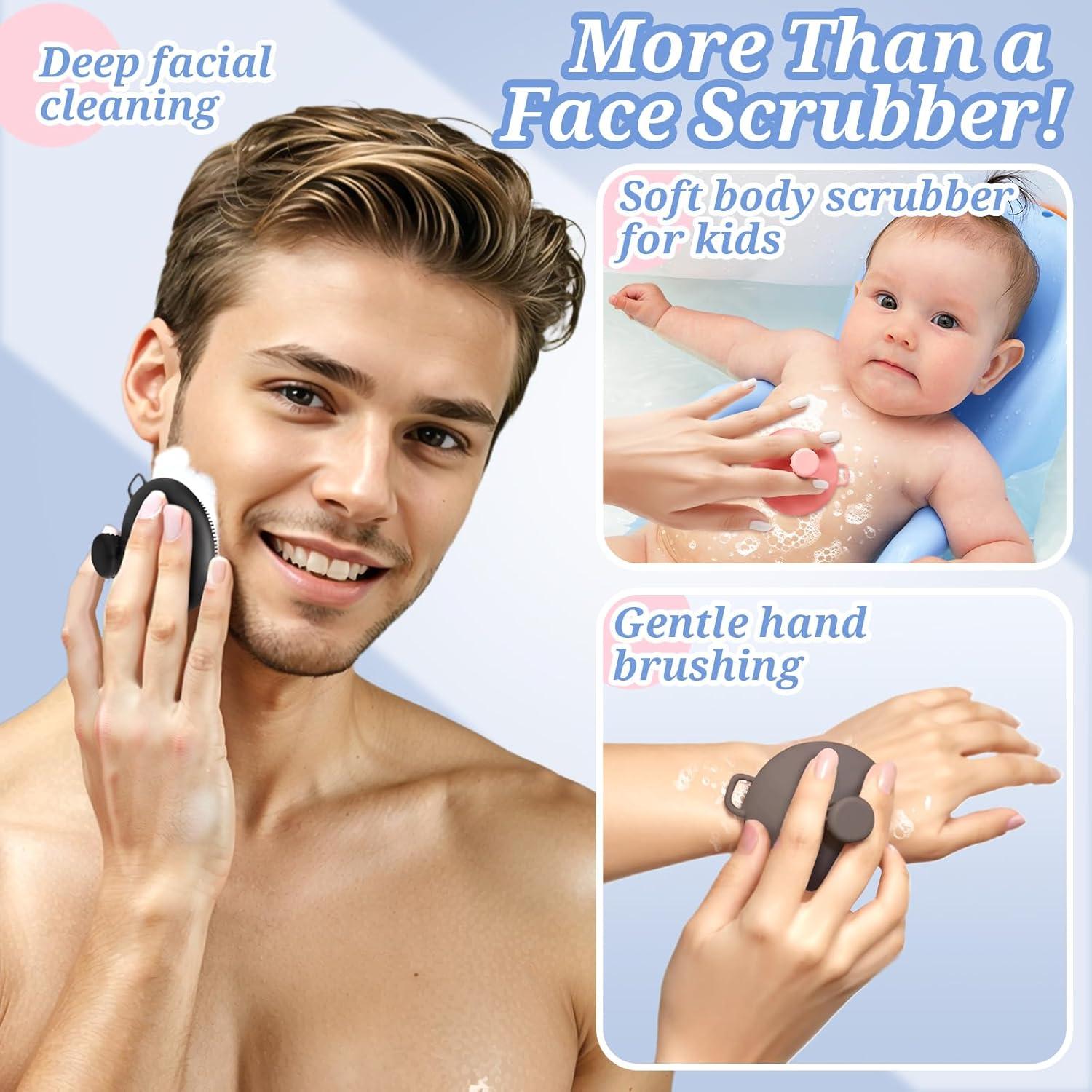 Exfoliador Facial de Silicona GEENOA con Mango Antideslizante