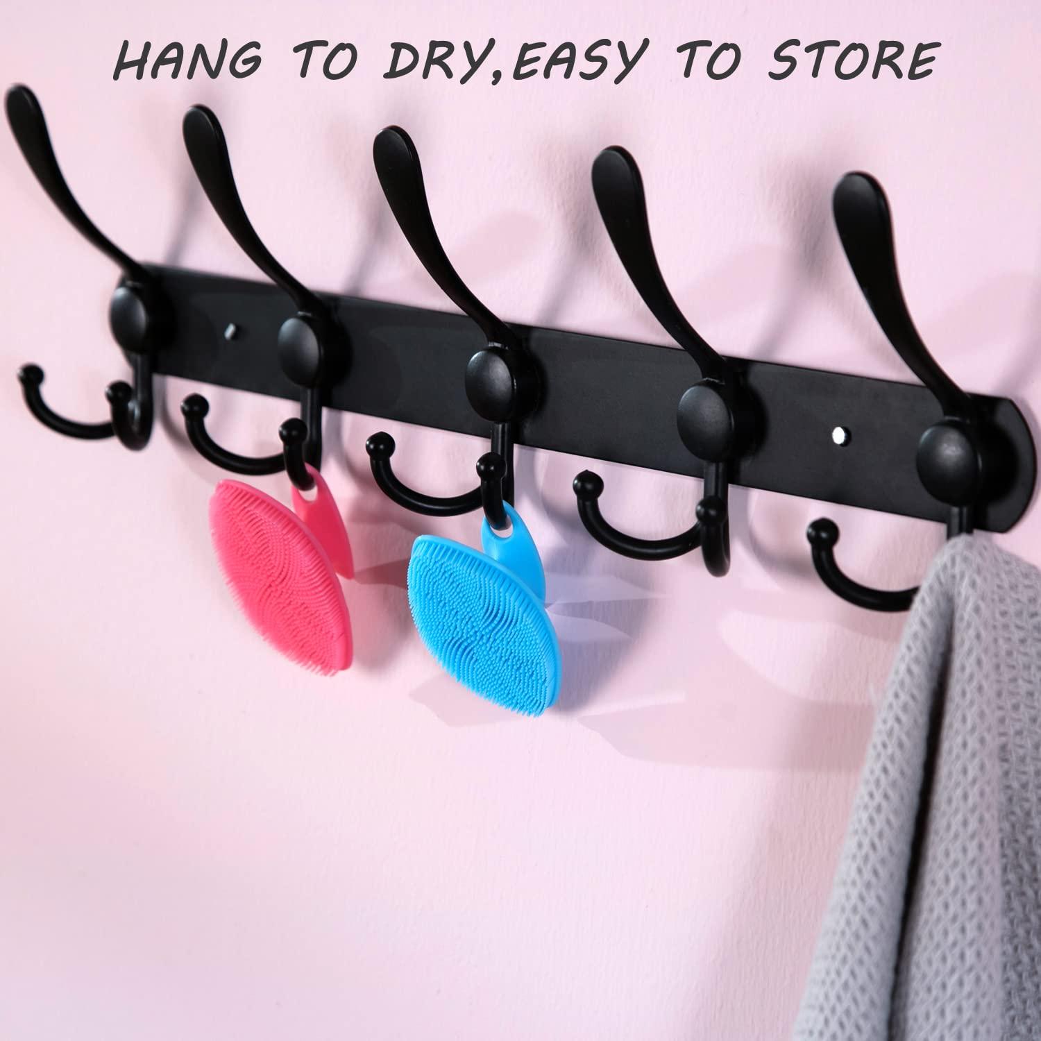 Esfregador Facial de Silicona HieerBus - Paquete de 2, 7.6cm