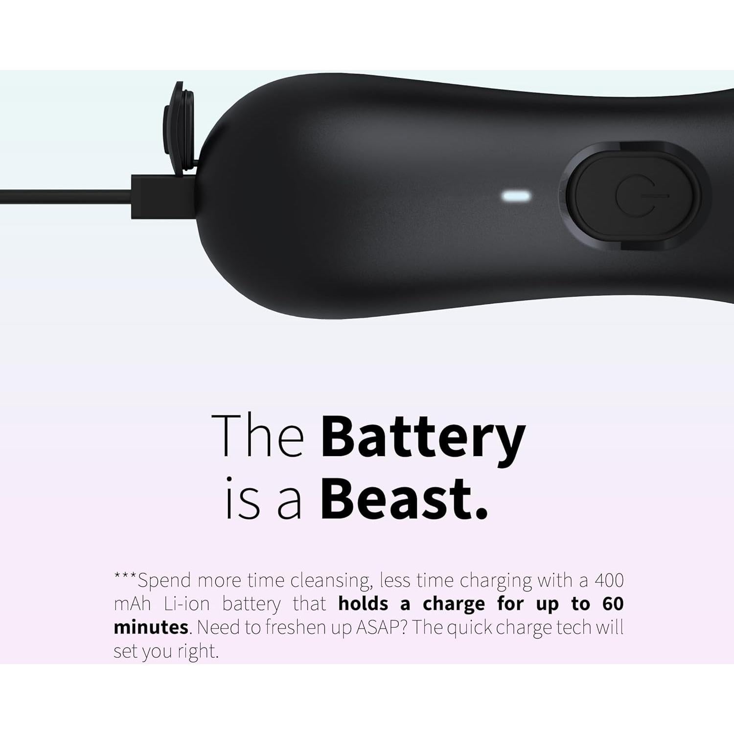 Exfoliador Facial NagraCoola Eléctrico Impermeable 2 Cabezas