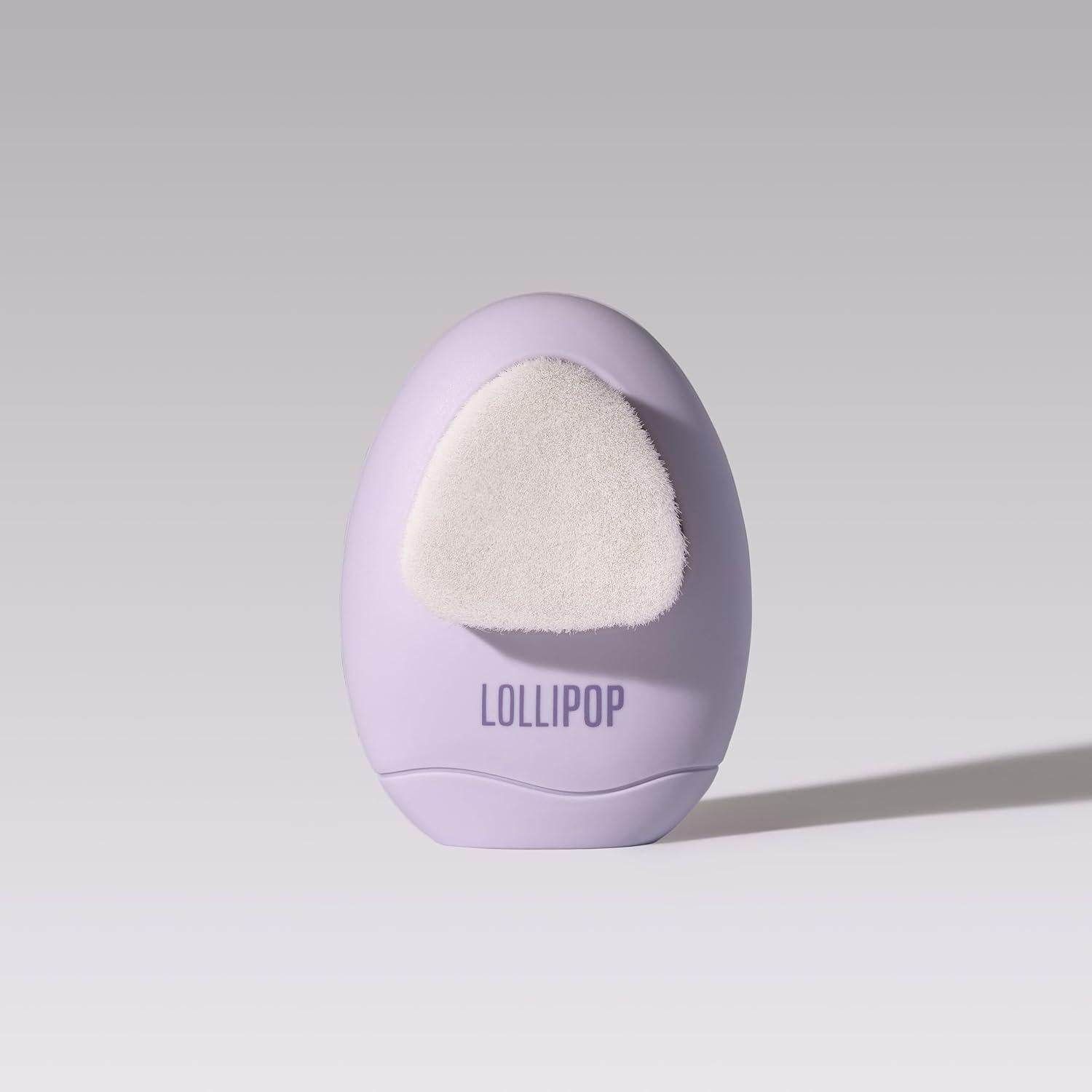 Exfoliador Facial de Silicona LOLLIPOP Ciruela Doble Cara