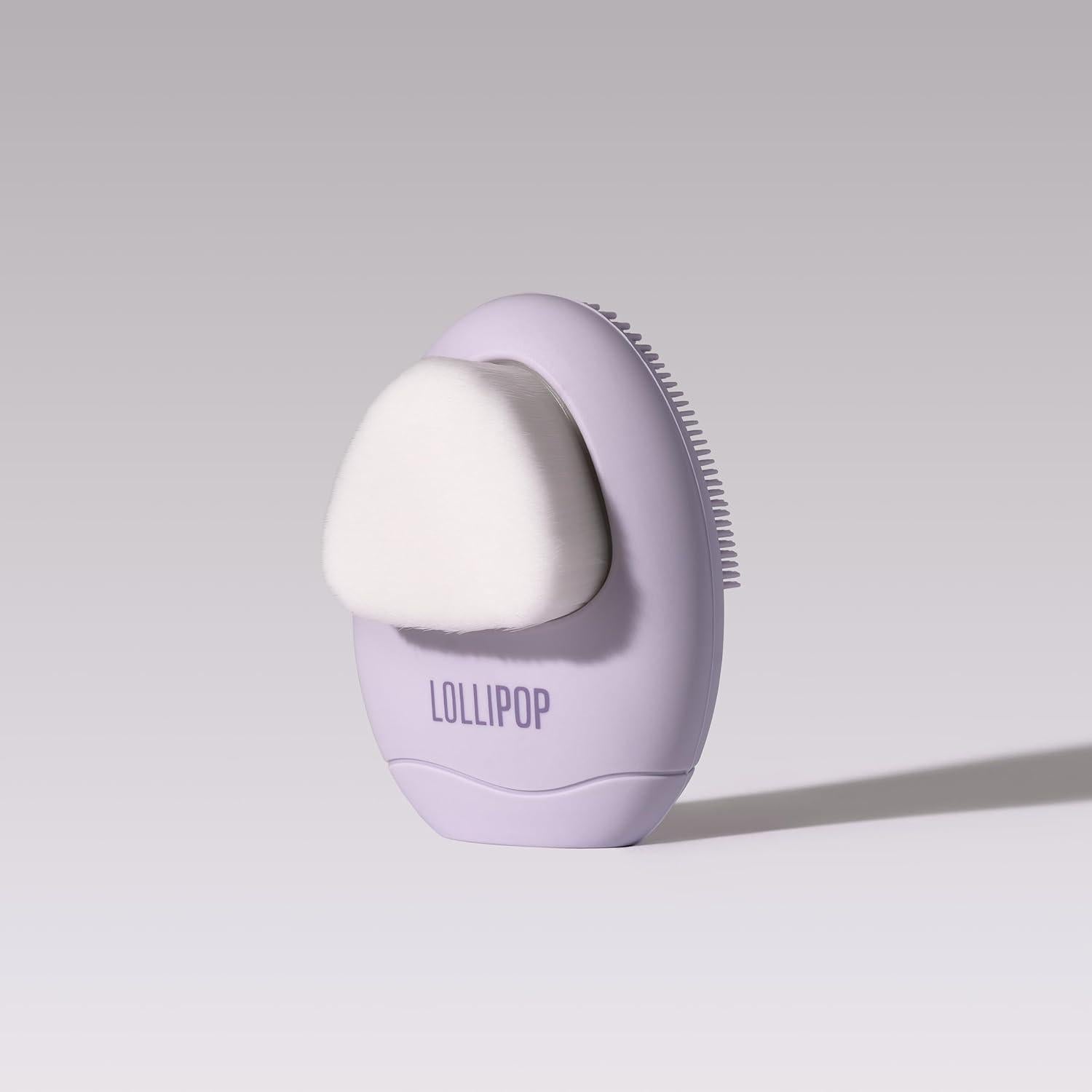 Exfoliador Facial de Silicona LOLLIPOP Ciruela Doble Cara