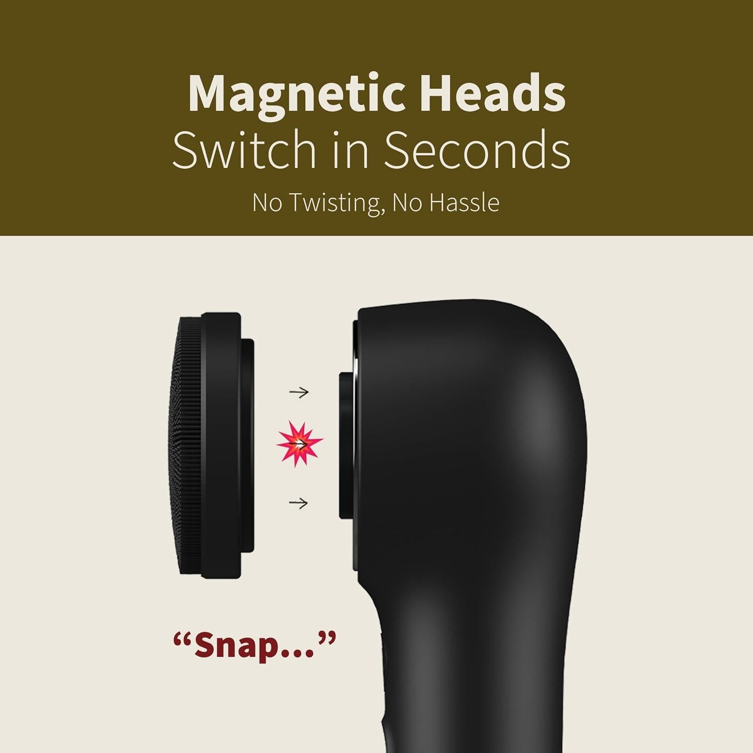 Cepillo Facial NagraCoola XPRE419 Negro, 3 Modos, Impermeable