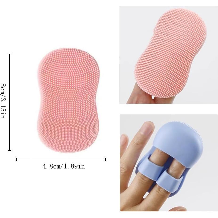 Paquete de 6 cepillos faciales de silicona NentMent 8x4.8cm