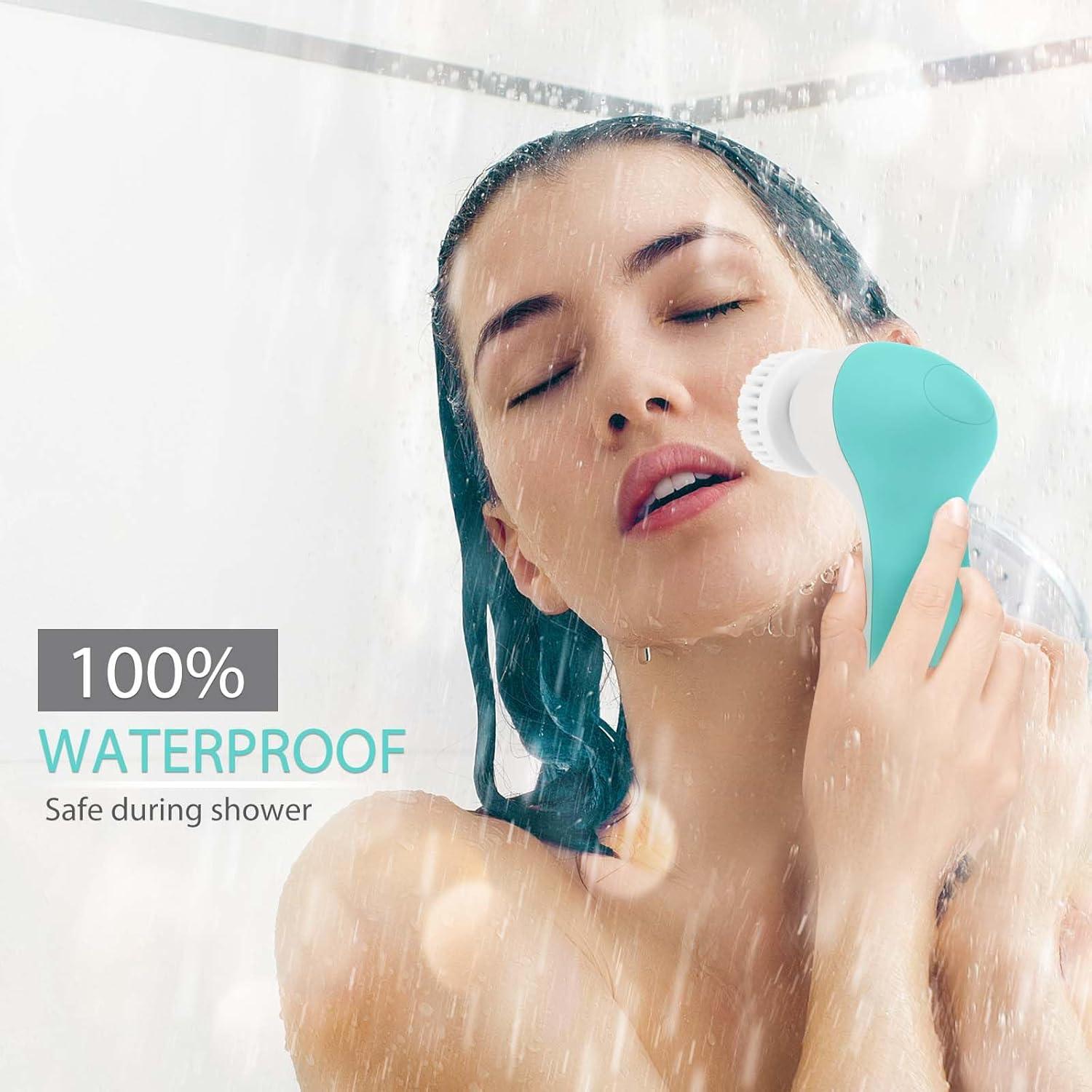 Cepillo Facial Giratorio CLSEVXY con 4 Cabezas y USB