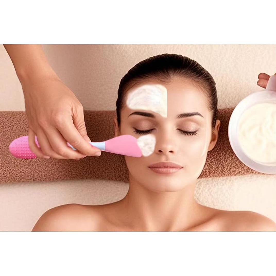 Cepillo Limpiador Facial de Silicona 3 Piezas - Exfoliante y Masaje
