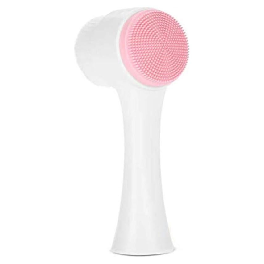 Cepillo Facial de Silicona Sonew Doble Lado Exfoliante Rosa