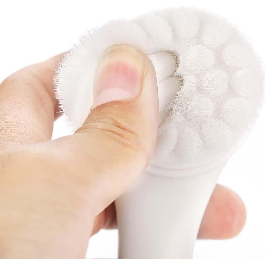 Cepillo Facial de Silicona Sonew Doble Lado Exfoliante Rosa