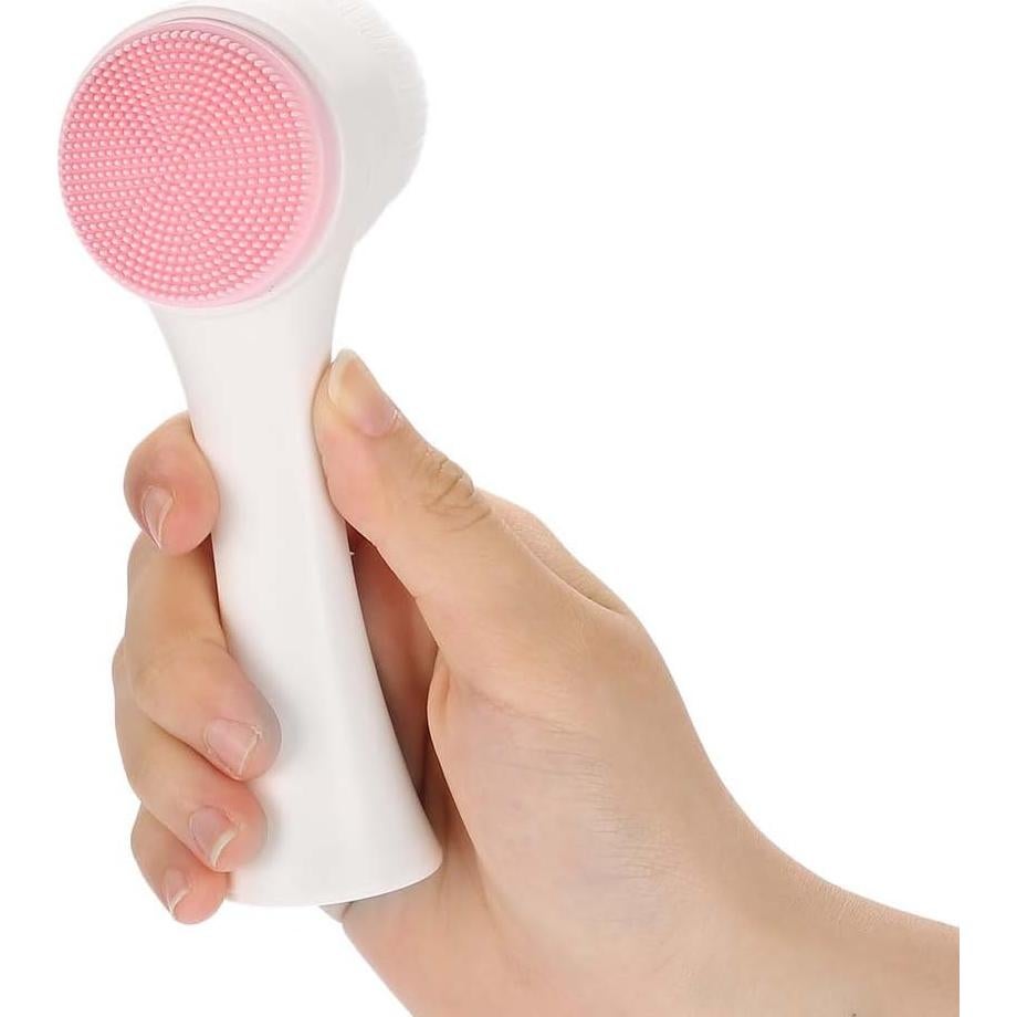 Cepillo Facial de Silicona Sonew Doble Lado Exfoliante Rosa