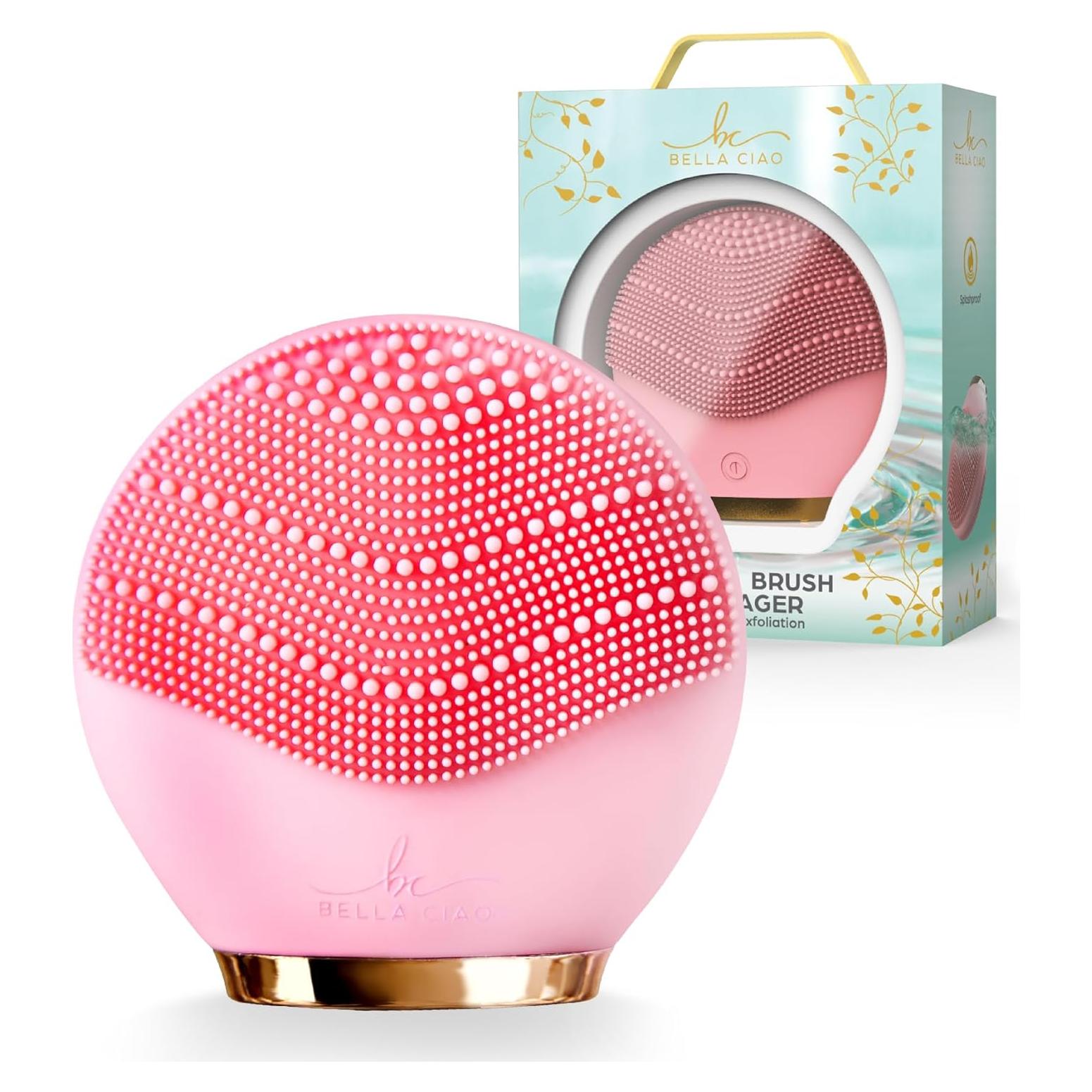 Cepillo Facial Limpiador y Masajeador Bella Ciao BL400 - Silicona, Inalámbrico, Resistente al Agua