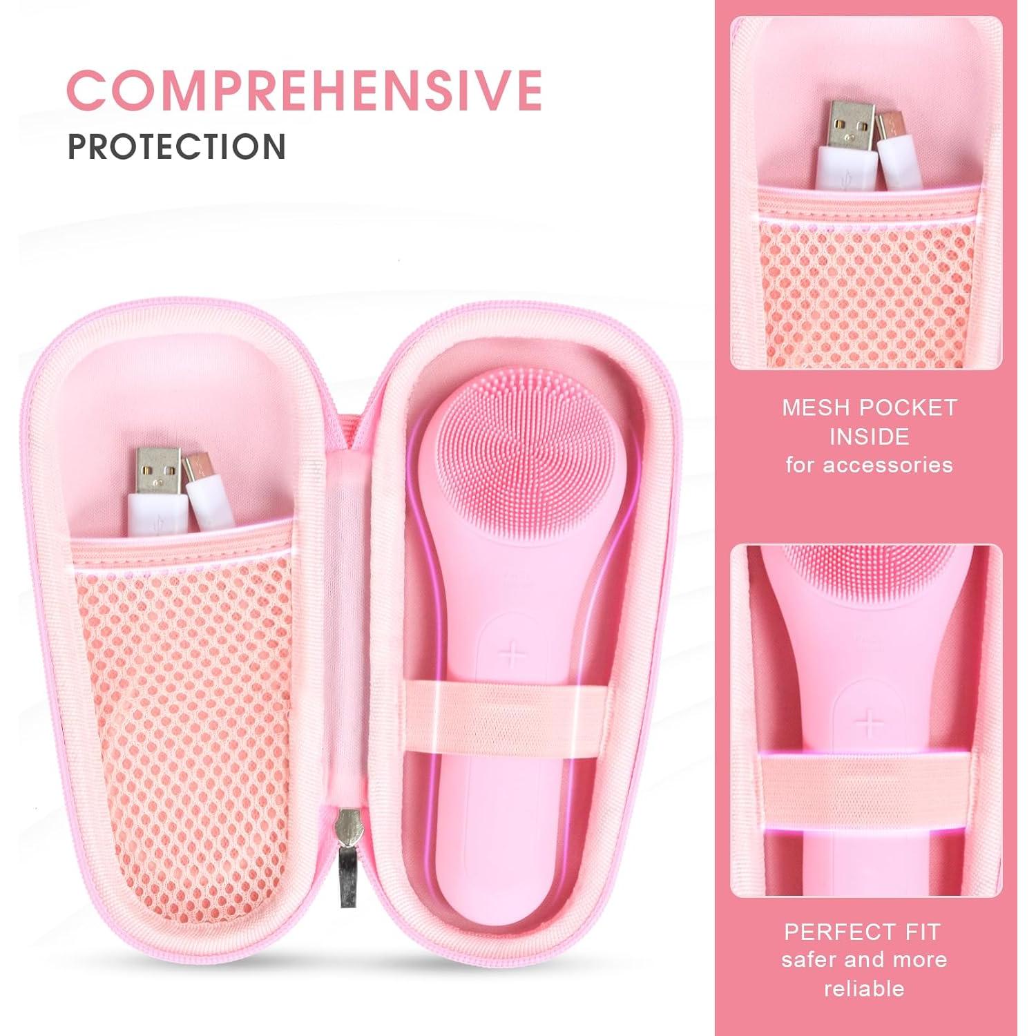 Funda de Almacenamiento Rosa para Cepillo Facial Sonic NagraCoola