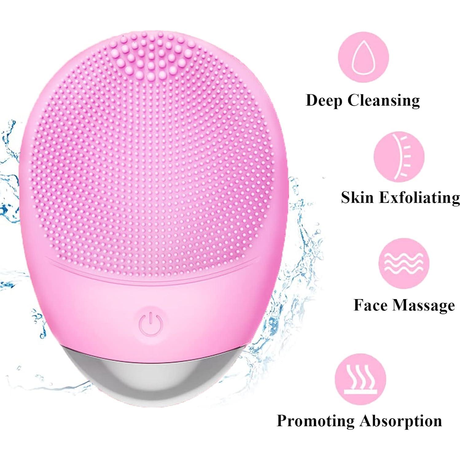 Cepillo Facial Eléctrico WMM GH92 Silicona Impermeable IPX7