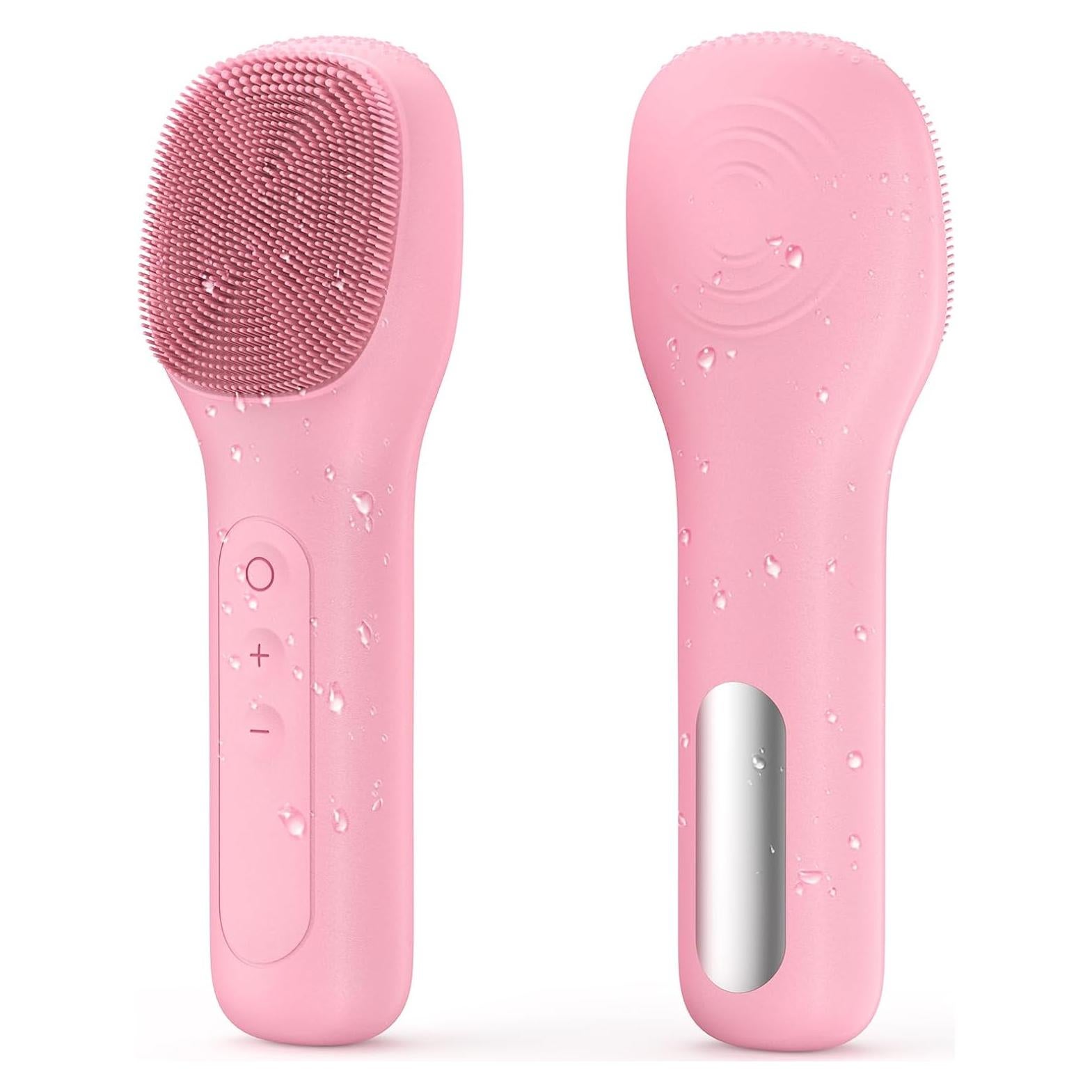 Cepillo Facial Eléctrico Recargable IPX7 Rosa - Limpieza Profunda