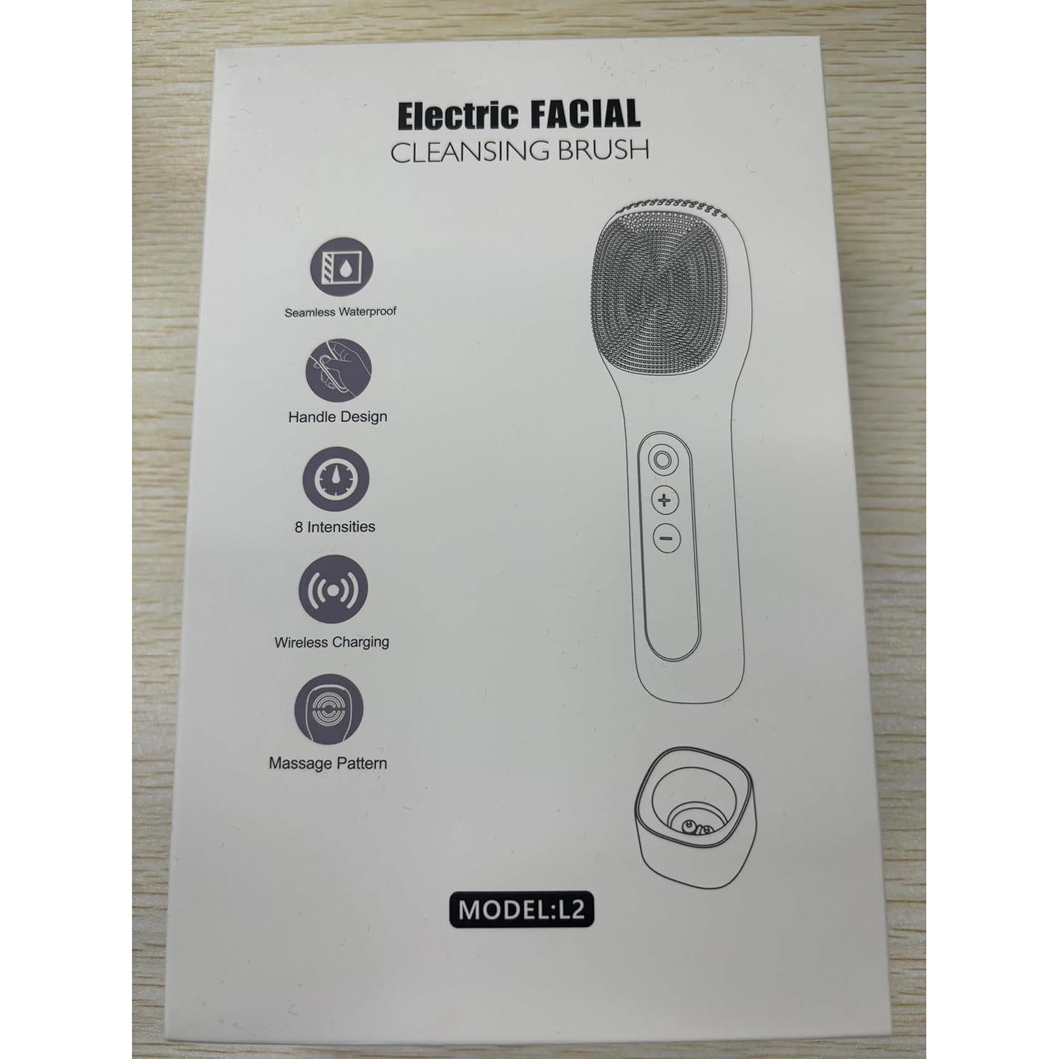 Cepillo Facial Eléctrico Recargable IPX7 Rosa - Limpieza Profunda