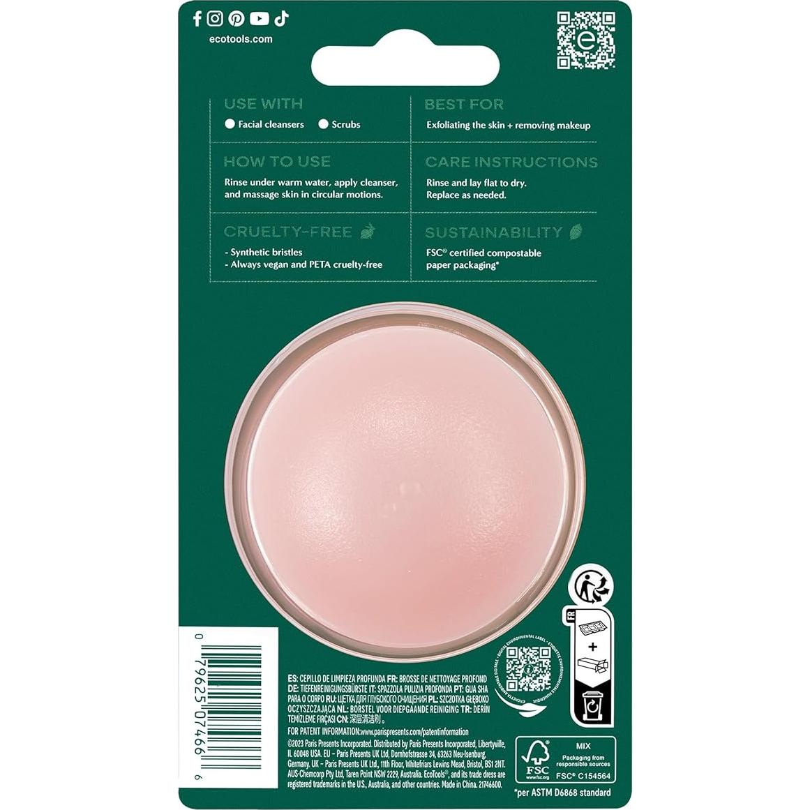 Cepillo Facial de Limpieza Profunda EcoTools - 1 Unidad