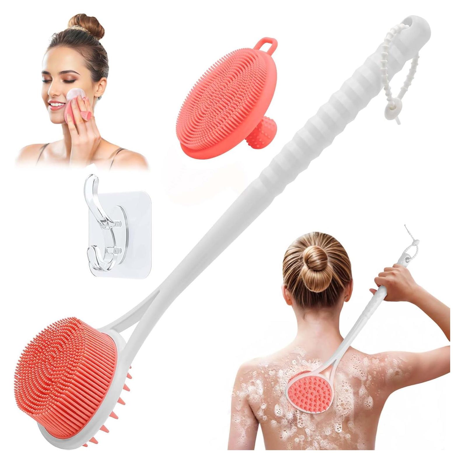 Juego de Exfoliadores de Silicona GEENOA 39cm Rosa 2PCS