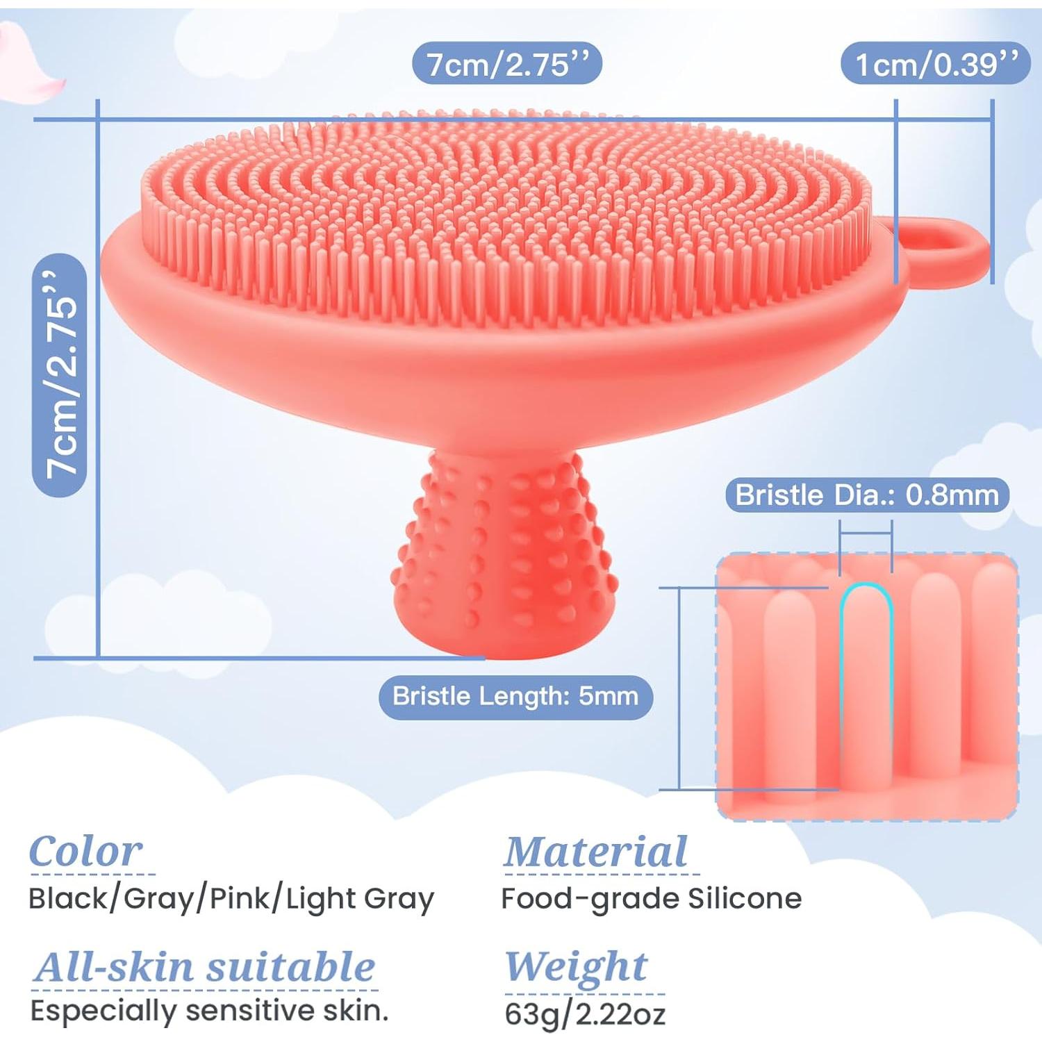 Juego de Exfoliadores de Silicona GEENOA 39cm Rosa 2PCS