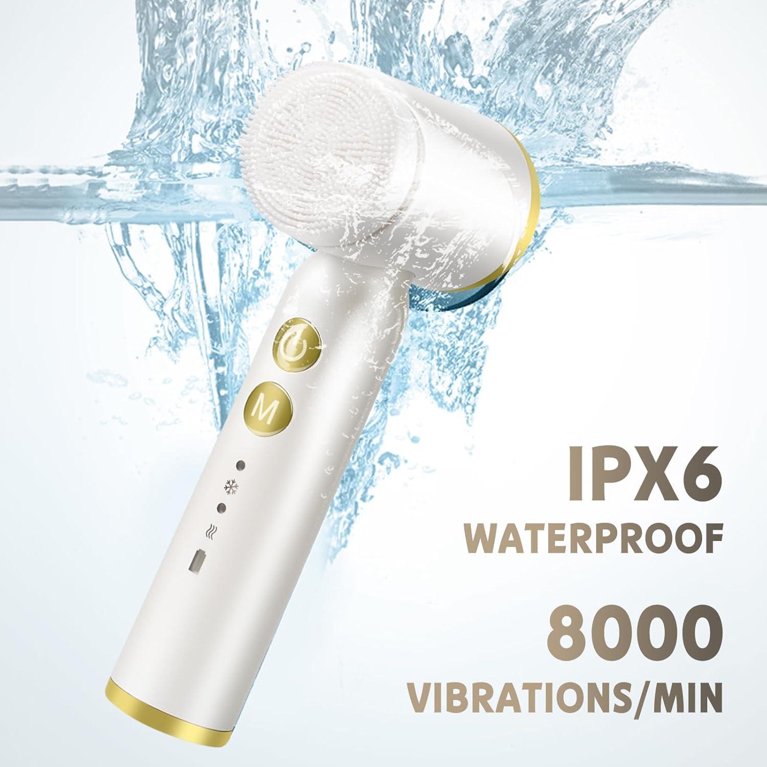 Cepillo Facial Eléctrico Landmore 8 en 1 Recargable Blanco