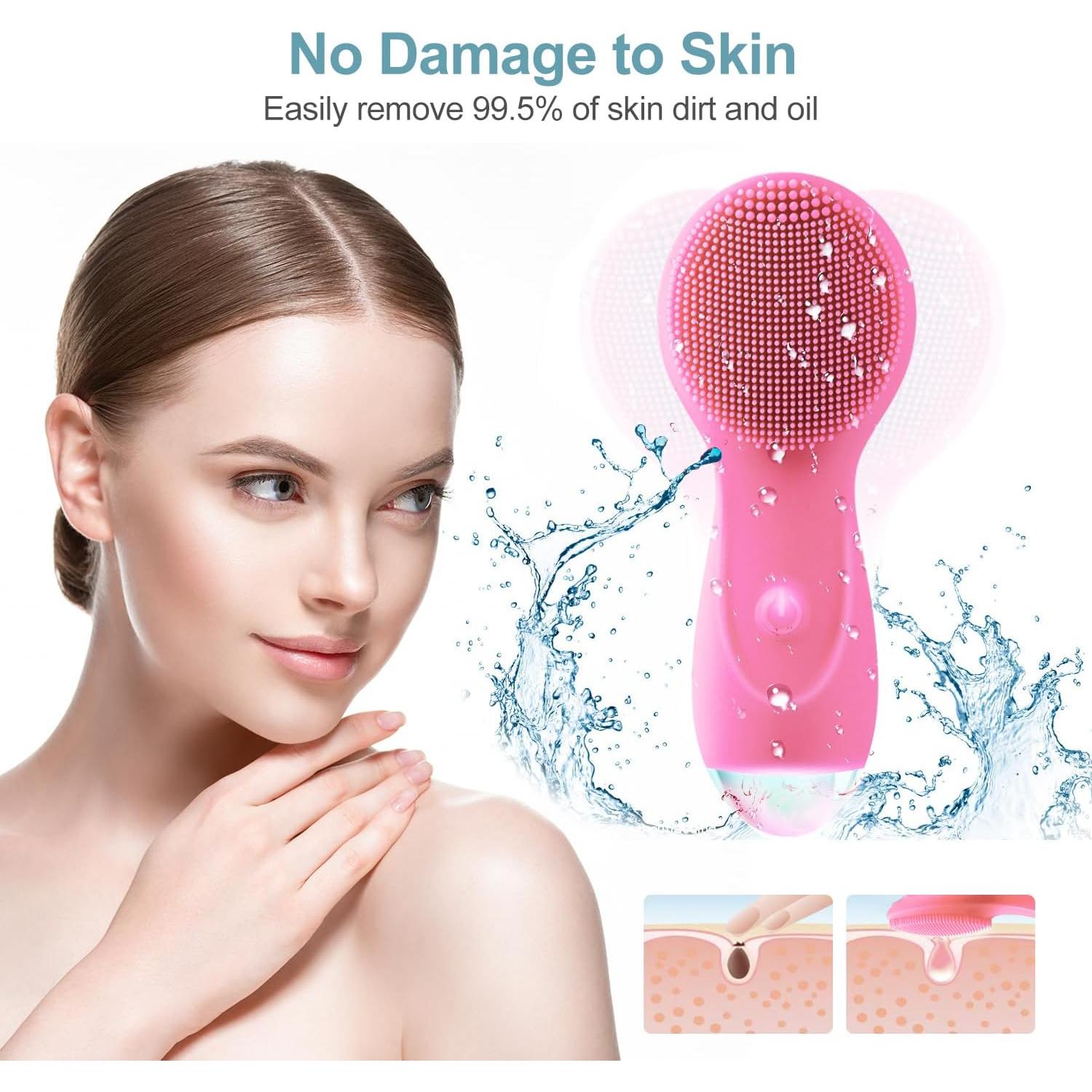 Masajeador Facial Eléctrico XYZHYAN Ultrasonico Impermeable