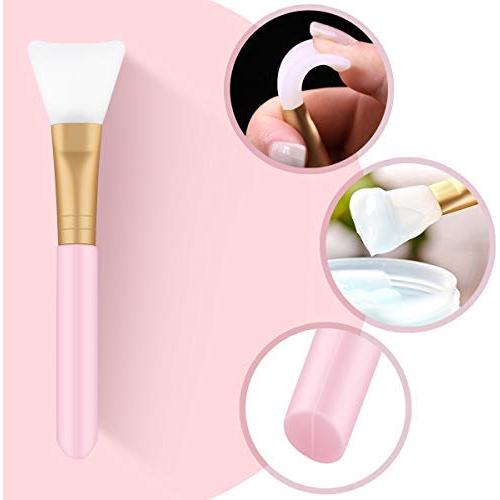 Tbestmax Set de 6 Pinceles de Silicona y 6 Diademas de Spa