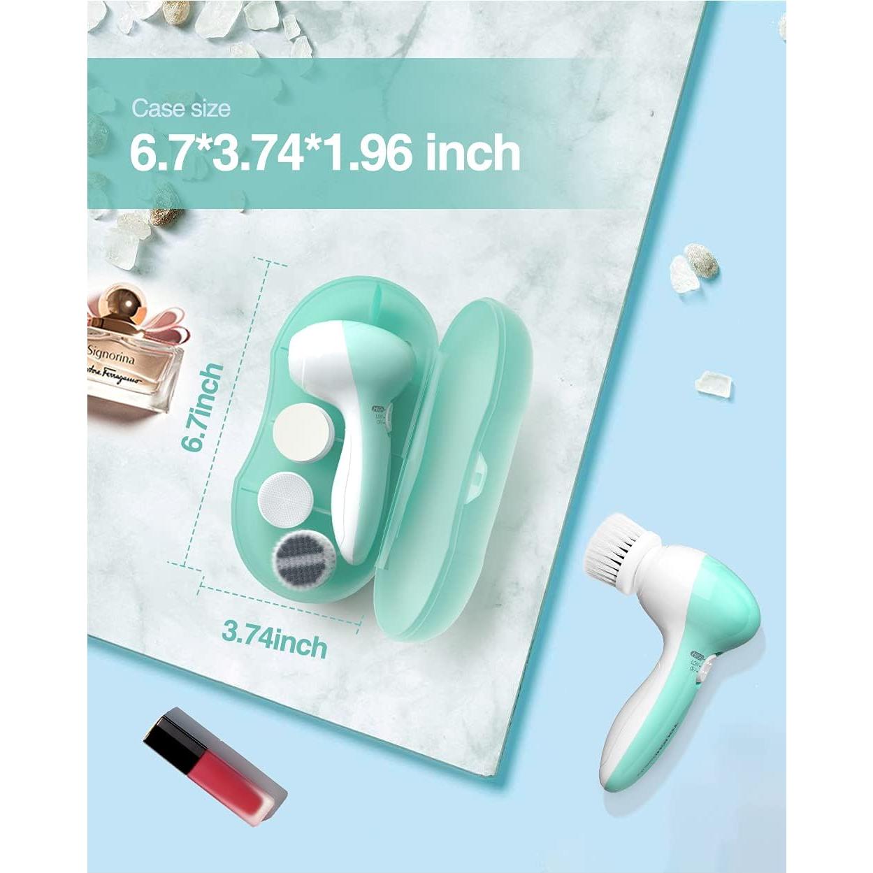 Cepillo Facial Eléctrico TOUCHBEAUTY 3 en 1 Impermeable Verde