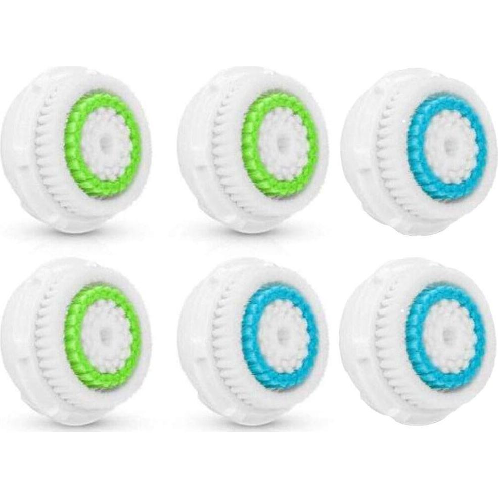 Cabezas de cepillo de limpieza facial Aznbox - 6 paquetes