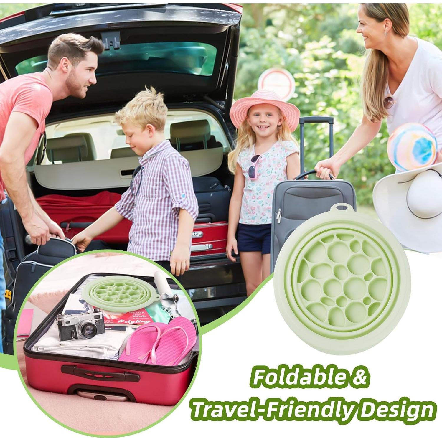 Tazón de Inmersión Facial Coobest con Bandeja de Hielo Verde