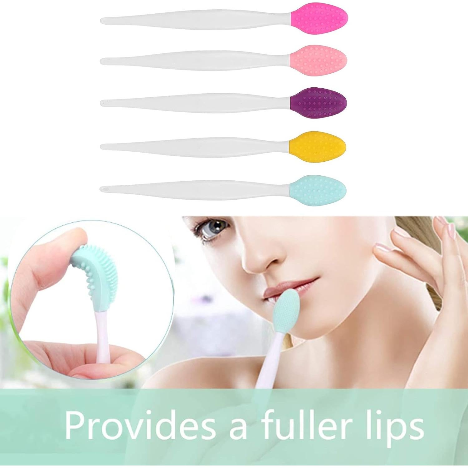 Juego de Cepillos de Limpieza Facial Dioche - 5 Silicona + 2 Exfoliantes