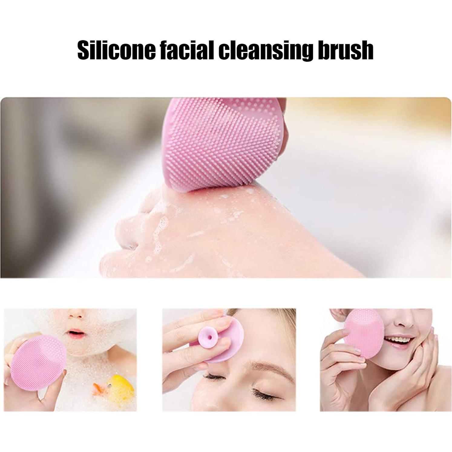 Juego de Cepillos de Limpieza Facial Dioche - 5 Silicona + 2 Exfoliantes