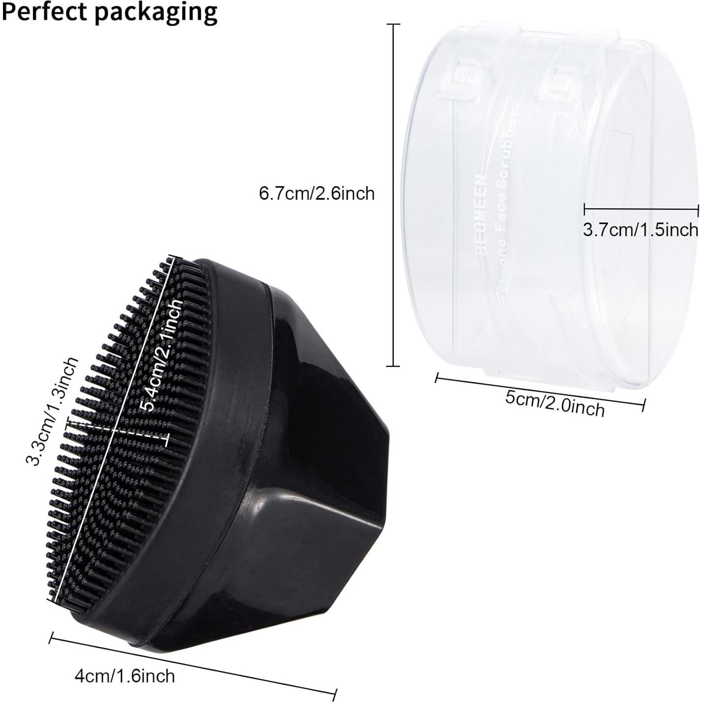 Exfoliador Facial de Silicona Beomeen - 4 Paquetes, Suave y Efectivo