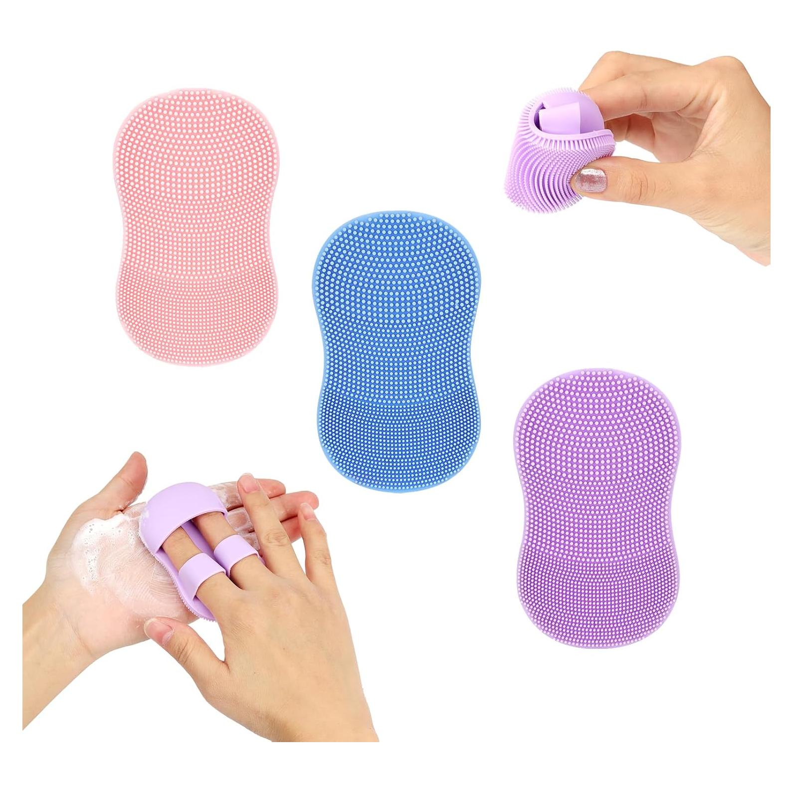 3 Exfoliadores de Silicona SHBLOMK para Limpieza Facial